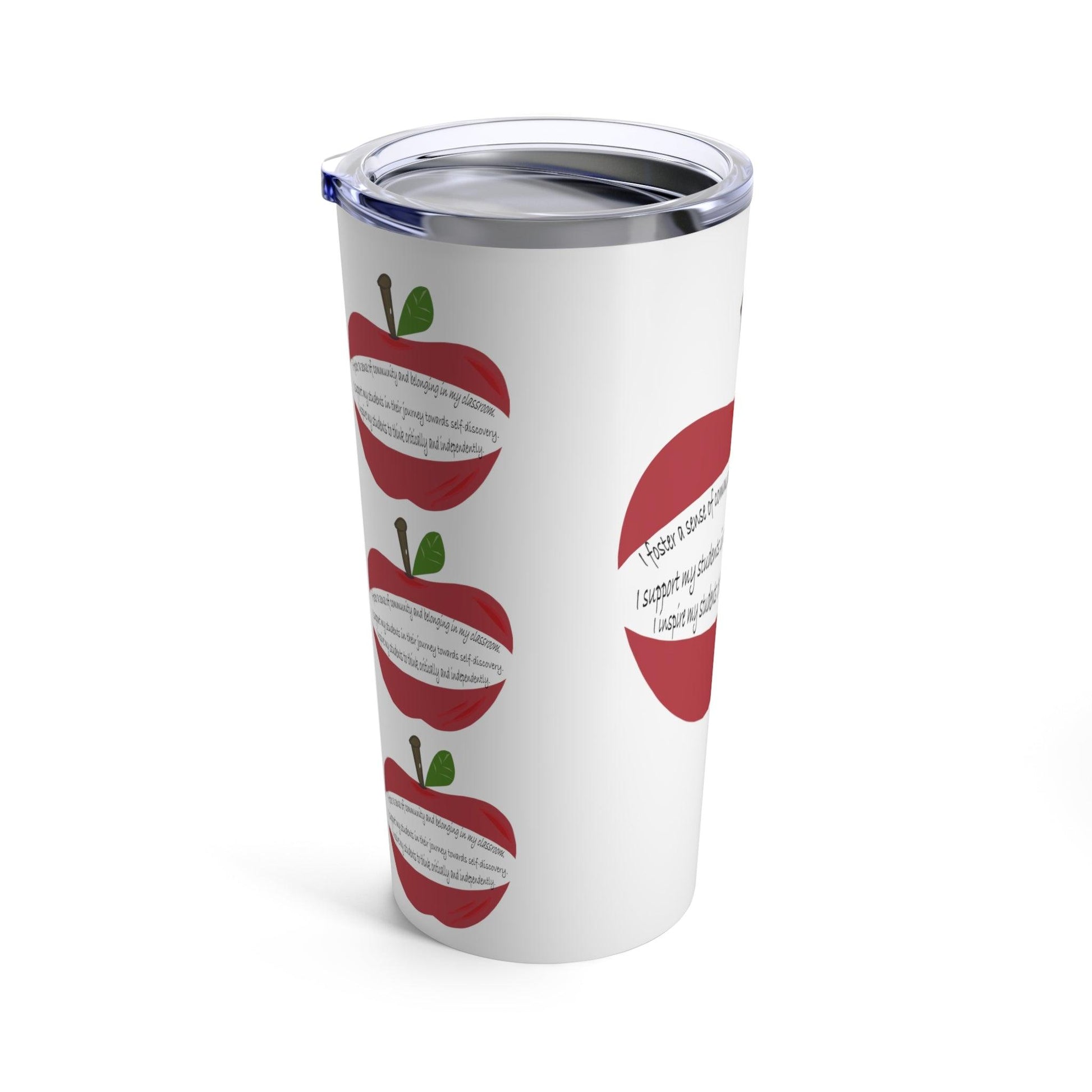 Miniaday Designs Tumbler 20 oz for Middle and High School Teachers. Tumbler 20oz White Unisex - Miniaday Designs, LLC.