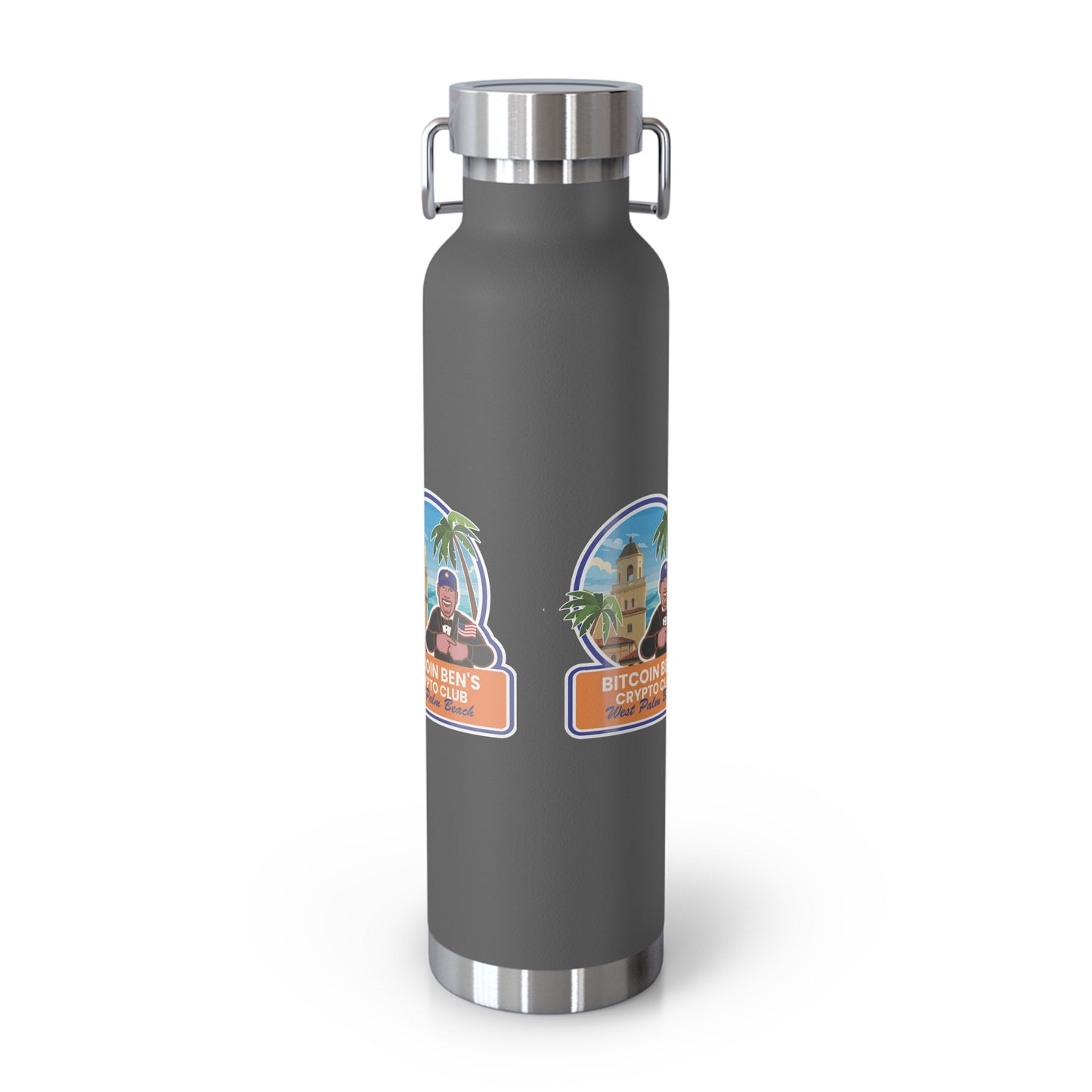 BBCC West Palm Beach Club Copper Vacuum Insulated Bottle, 22oz