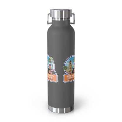 BBCC West Palm Beach Club Copper Vacuum Insulated Bottle, 22oz