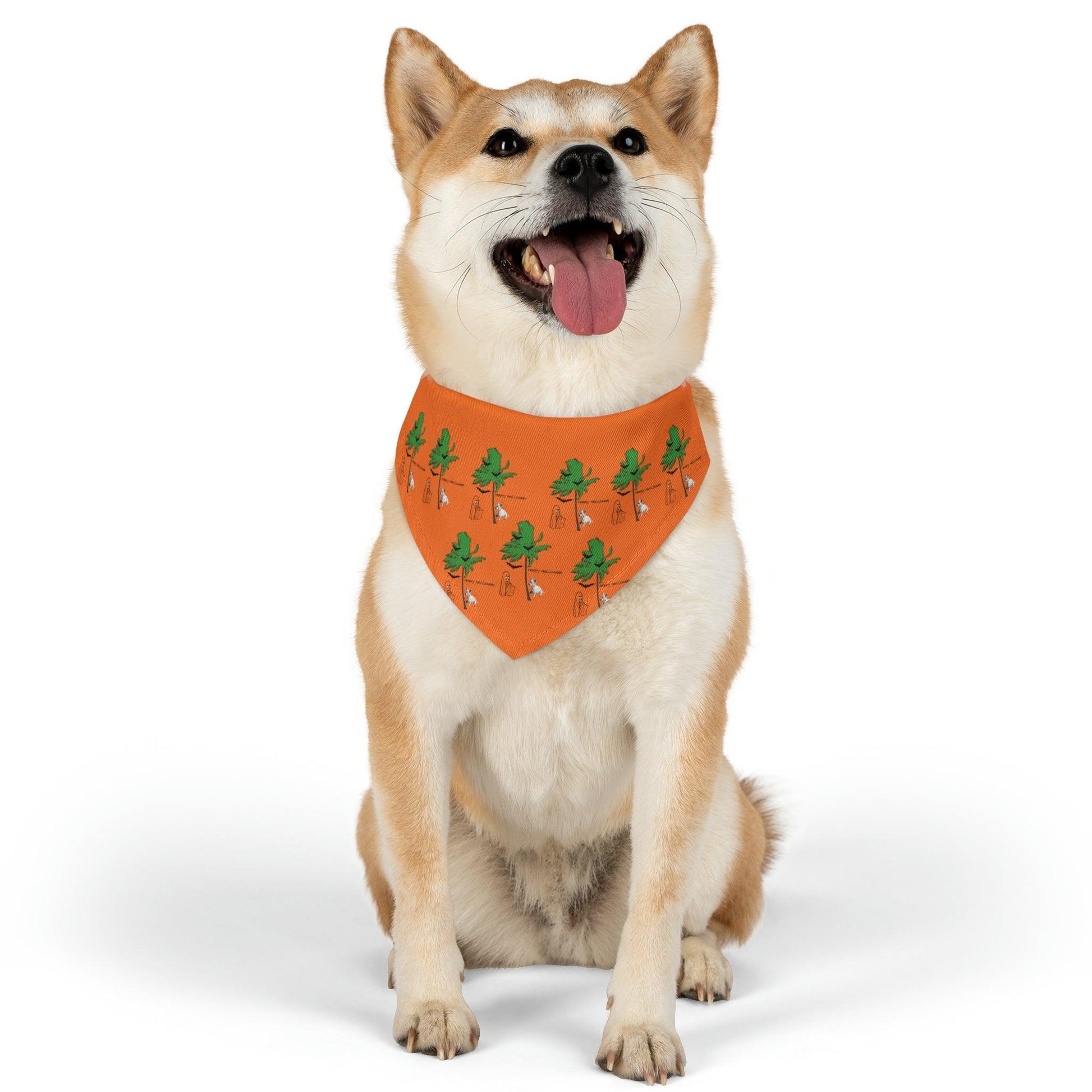 Miniaday Designs Westie Orange Pet Bandana Collar - Miniaday Designs, LLC.