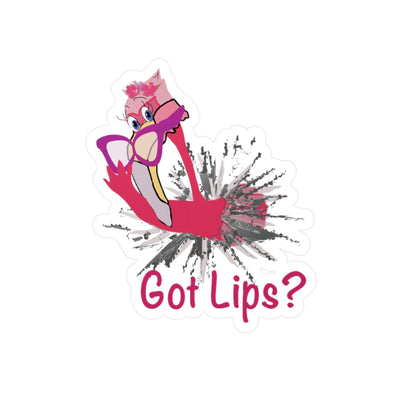 Flamingo Got Lips Kiss-Cut Vinyl Decals - Miniaday Designs, LLC.