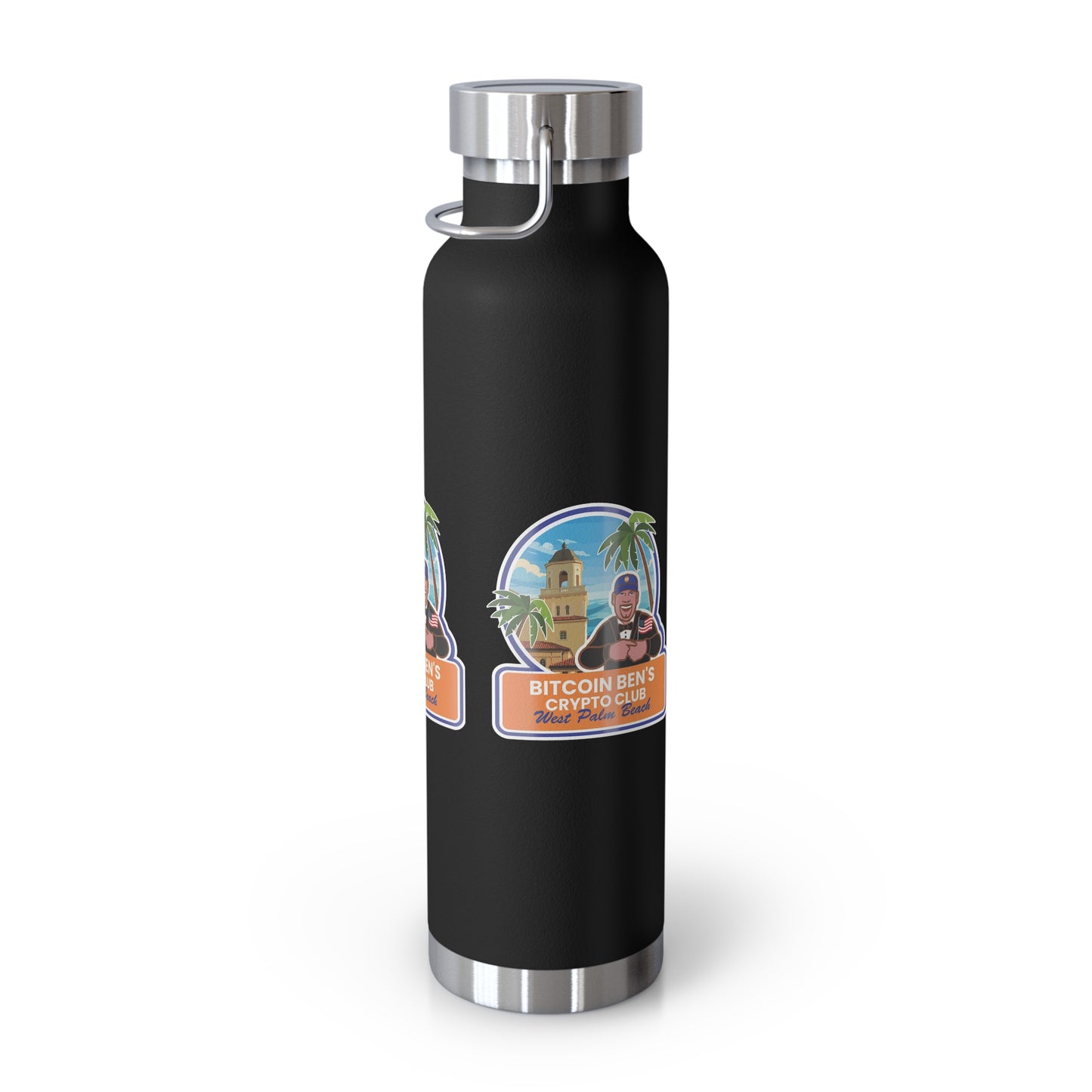 BBCC West Palm Beach Club Copper Vacuum Insulated Bottle, 22oz