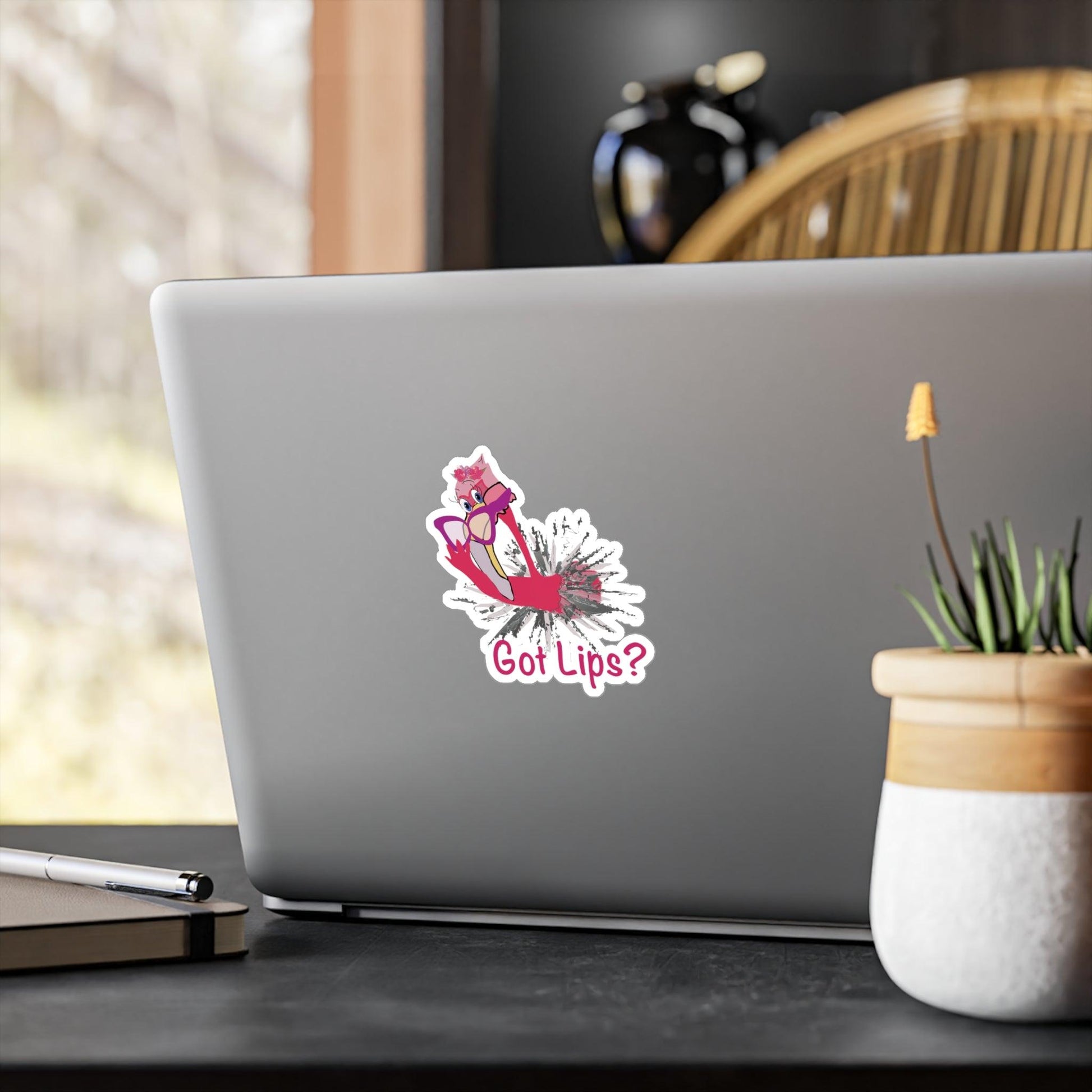 Flamingo Got Lips Kiss-Cut Vinyl Decals - Miniaday Designs, LLC.