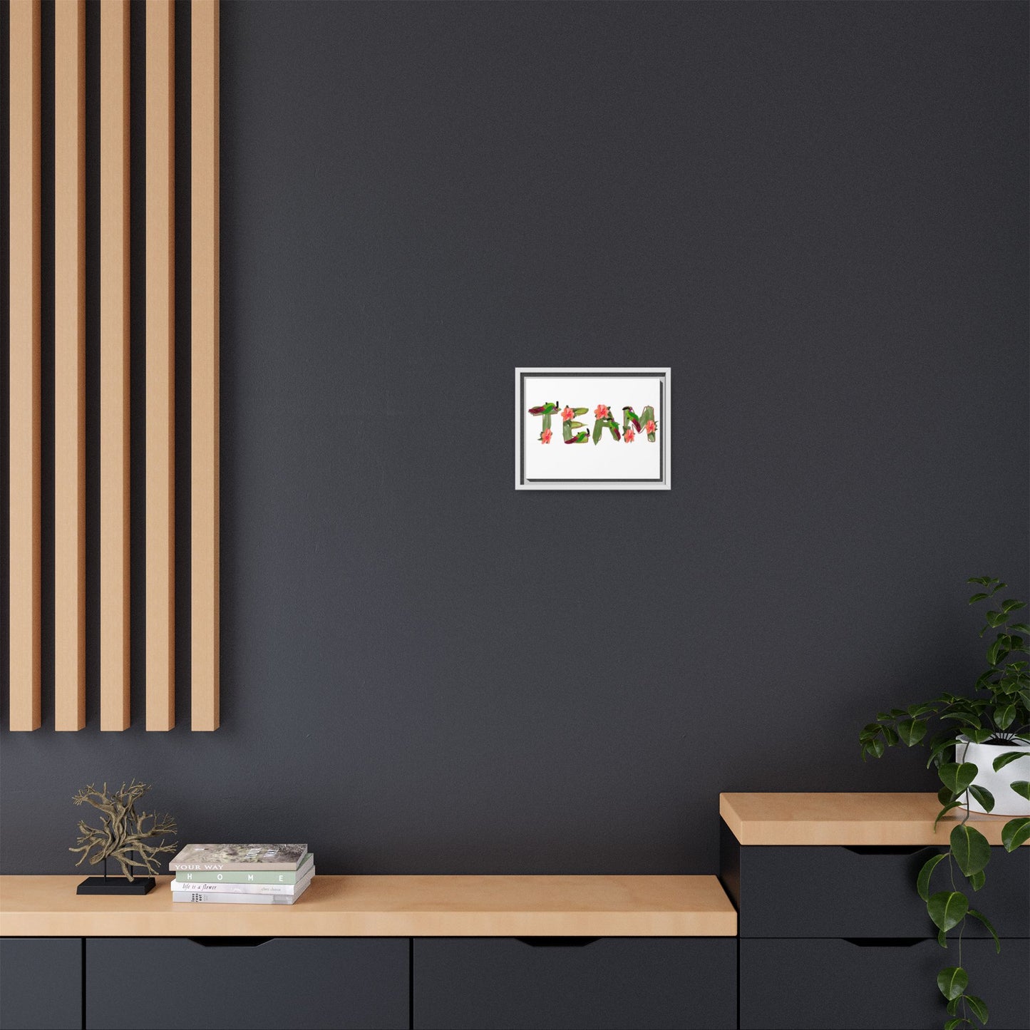 TEAM Toucan Alphabet Matte Canvas, Framed (Multi-color)