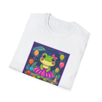 Happy Birthday Froggy Unisex Softstyle T-Shirt
