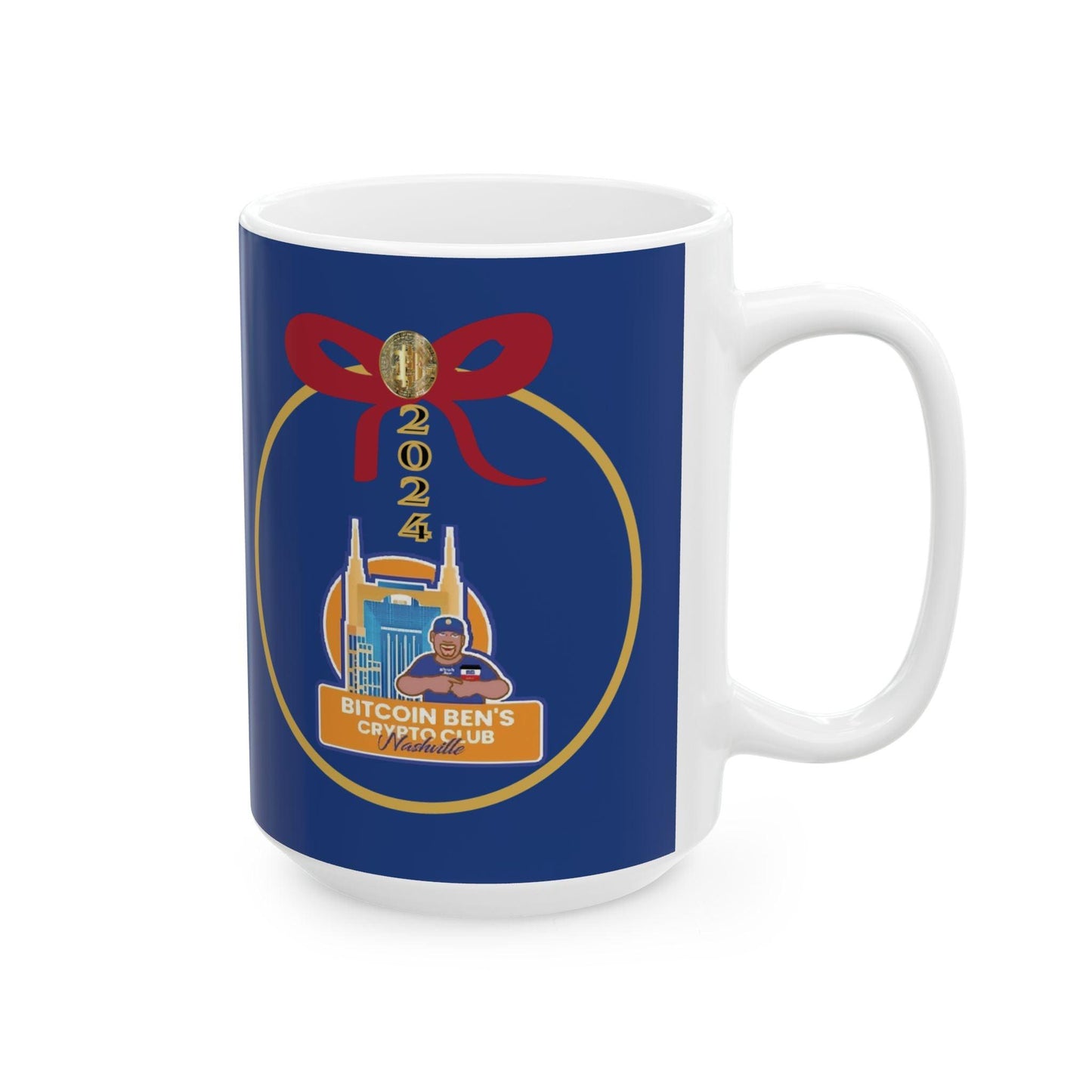 BBCC Nashville Christmas Ceramic Mug, (11oz, 15oz) - Miniaday Designs, LLC.