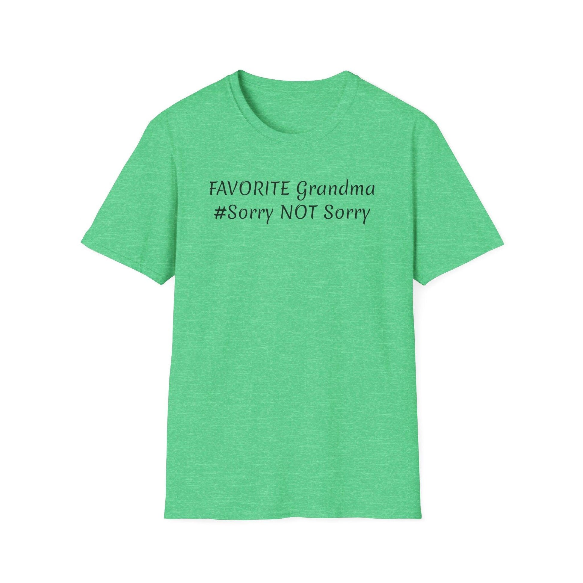 FAVORITE GRANDMA Unisex Softstyle T-Shirt - Miniaday Designs, LLC.
