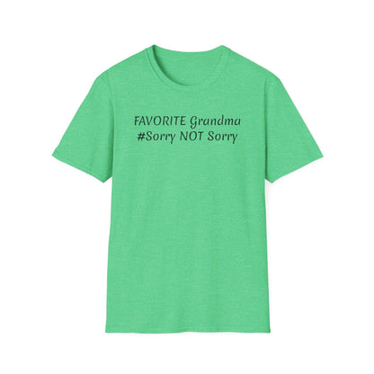 FAVORITE GRANDMA Unisex Softstyle T-Shirt - Miniaday Designs, LLC.