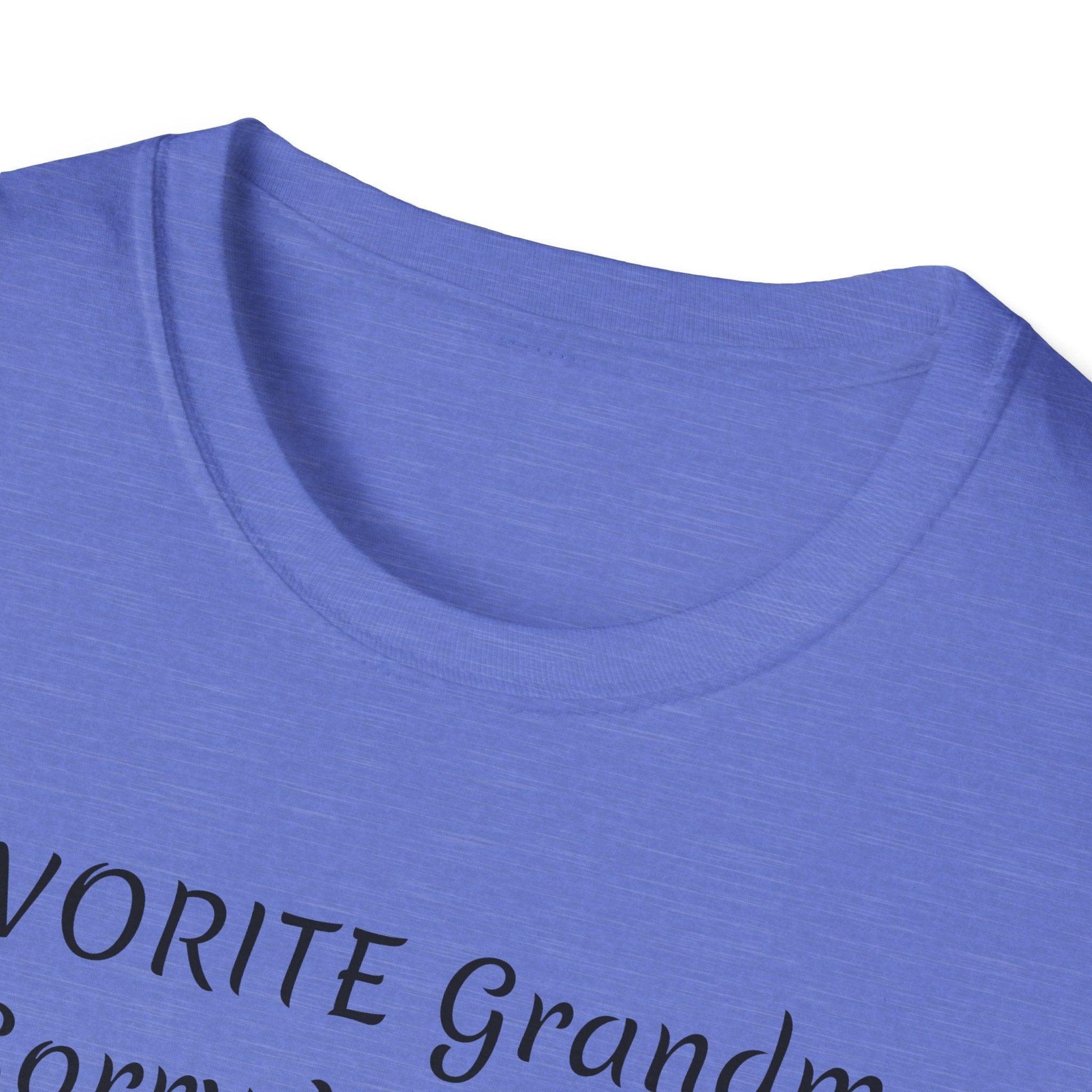 FAVORITE GRANDMA Unisex Softstyle T-Shirt - Miniaday Designs, LLC.
