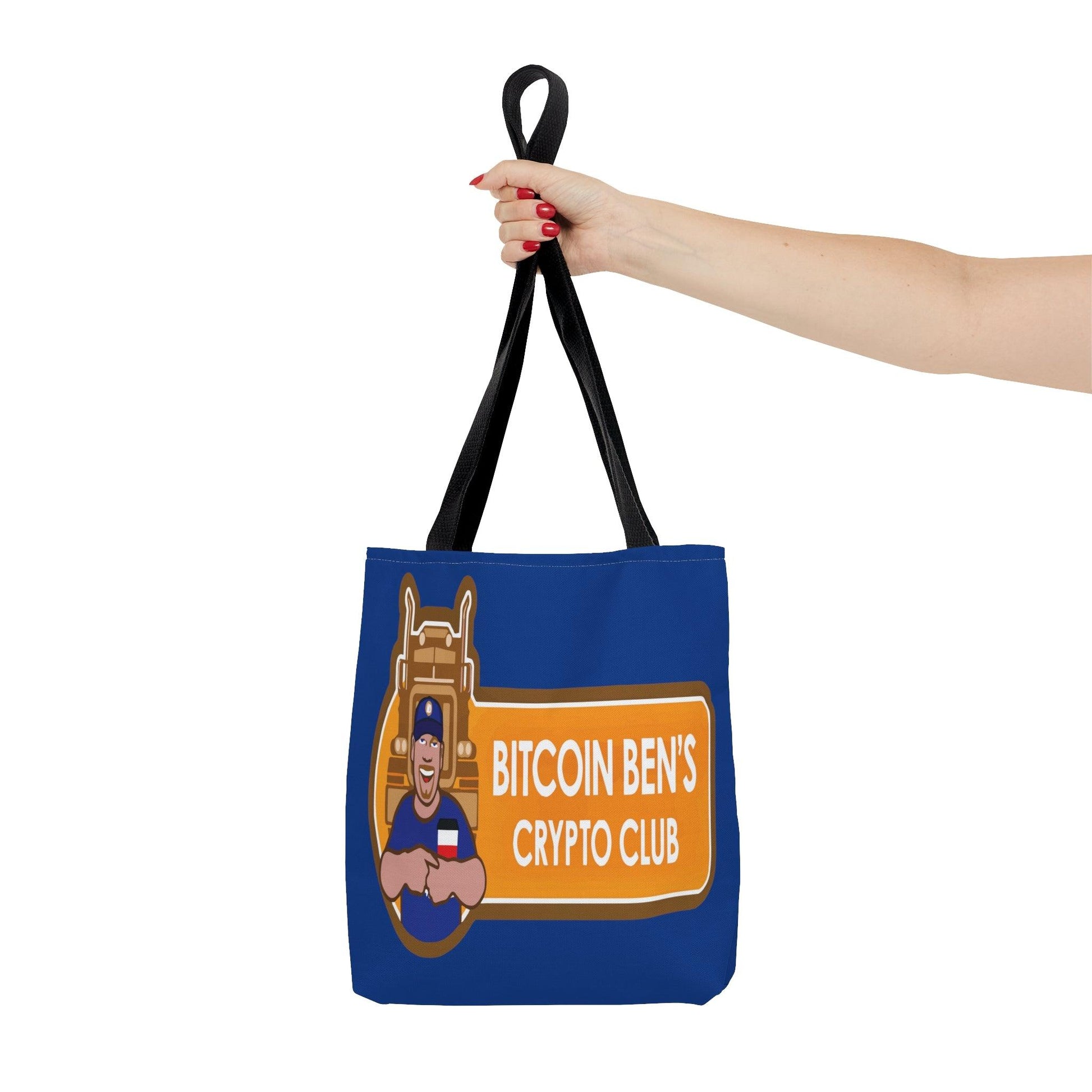Miniaday Designs Bitcoin Ben BlueTote Bag - Miniaday Designs, LLC.