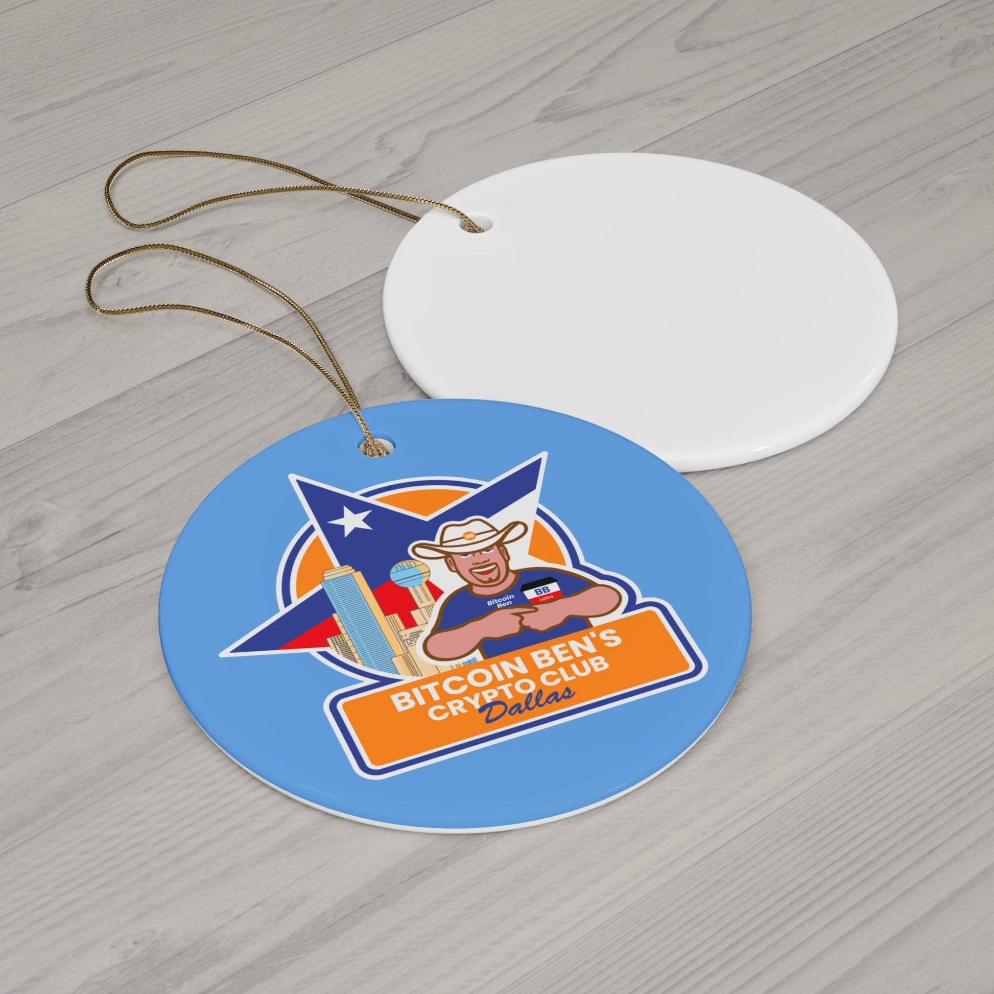 BBCC Dallas Ceramic Ornament (1 Ornament) - Miniaday Designs, LLC.