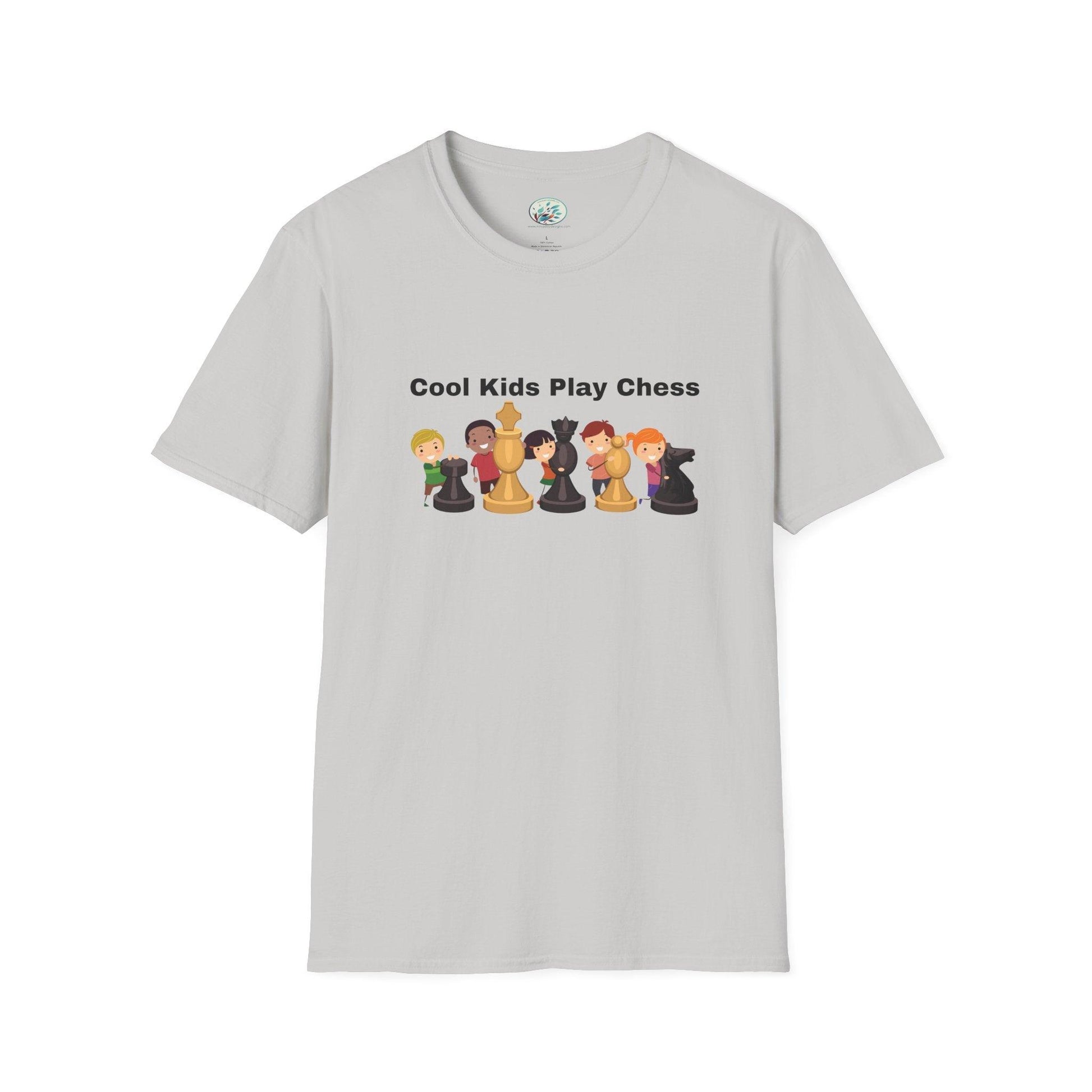Cool Kids Play Chess Unisex Softstyle T-Shirt Men's Size - Miniaday Designs, LLC.