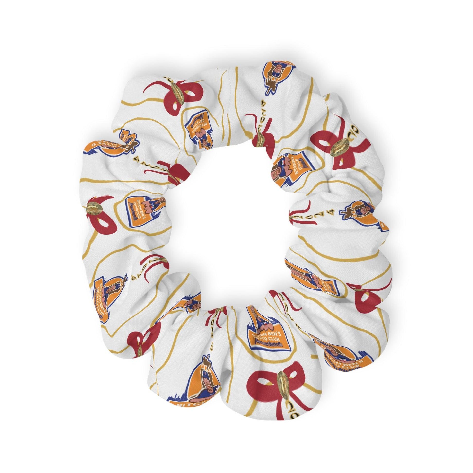 BBCC Massachusetts Christmas Scrunchie - Miniaday Designs, LLC.