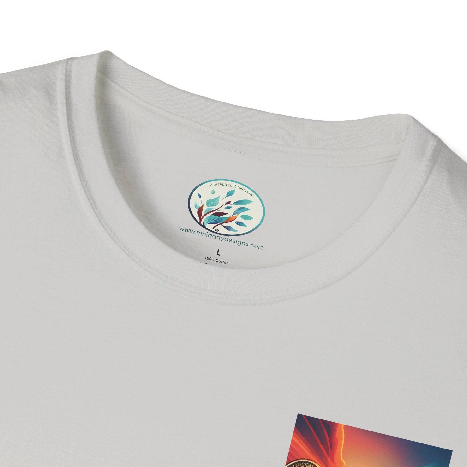Ride the Wave Bitcoin Unisex Softstyle T-Shirt - Miniaday Designs, LLC.