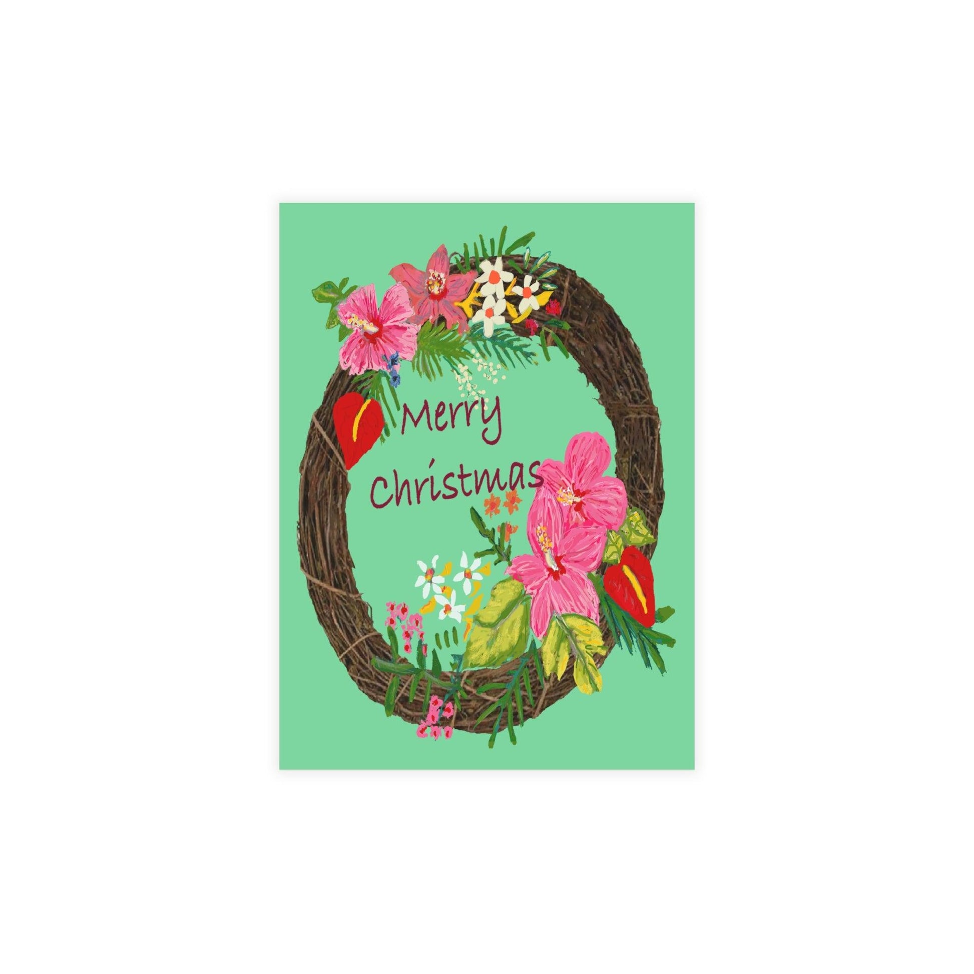 Miniaday Designs Tropical Christmas Postcard Bundles (envelopes included) - Miniaday Designs, LLC.