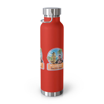 BBCC West Palm Beach Club Copper Vacuum Insulated Bottle, 22oz
