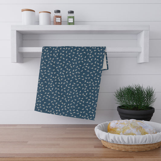 Whisps of Blue Tea Towels (cotton, poly)