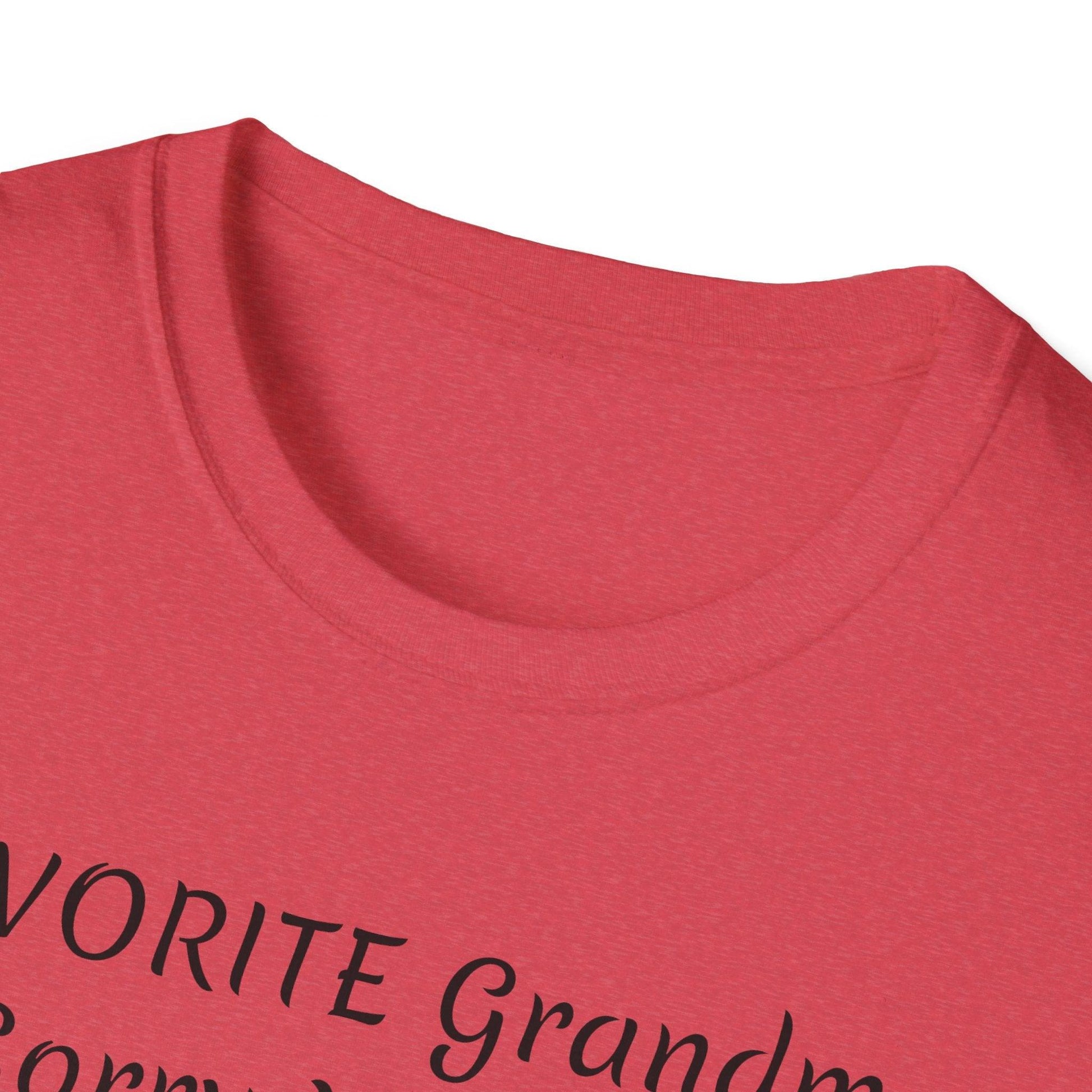 FAVORITE GRANDMA Unisex Softstyle T-Shirt - Miniaday Designs, LLC.