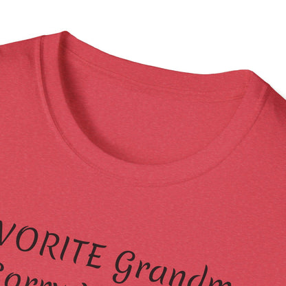 FAVORITE GRANDMA Unisex Softstyle T-Shirt - Miniaday Designs, LLC.