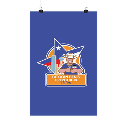 BBCC Dallas Matte Vertical Posters - Miniaday Designs, LLC.
