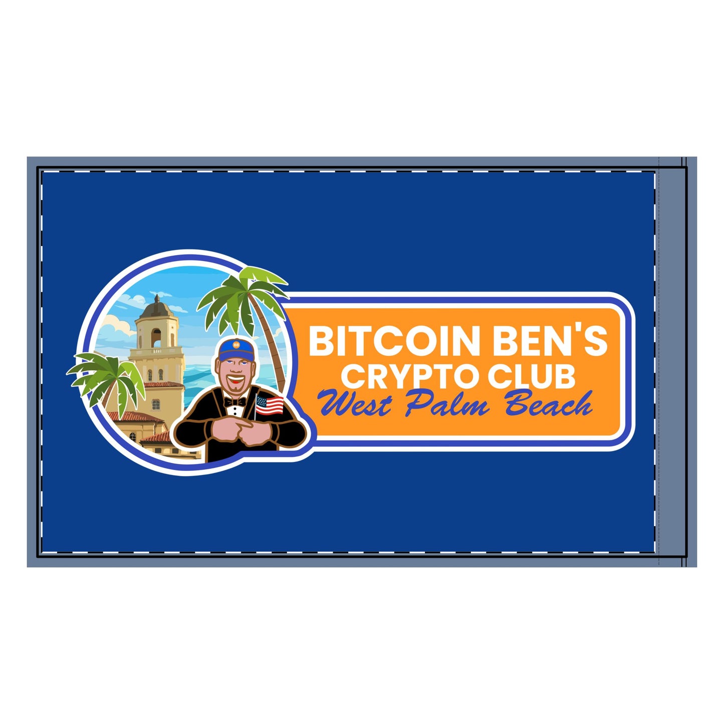 BBCC West Palm Beach Horizontal Logo Club Double-Sided Flag