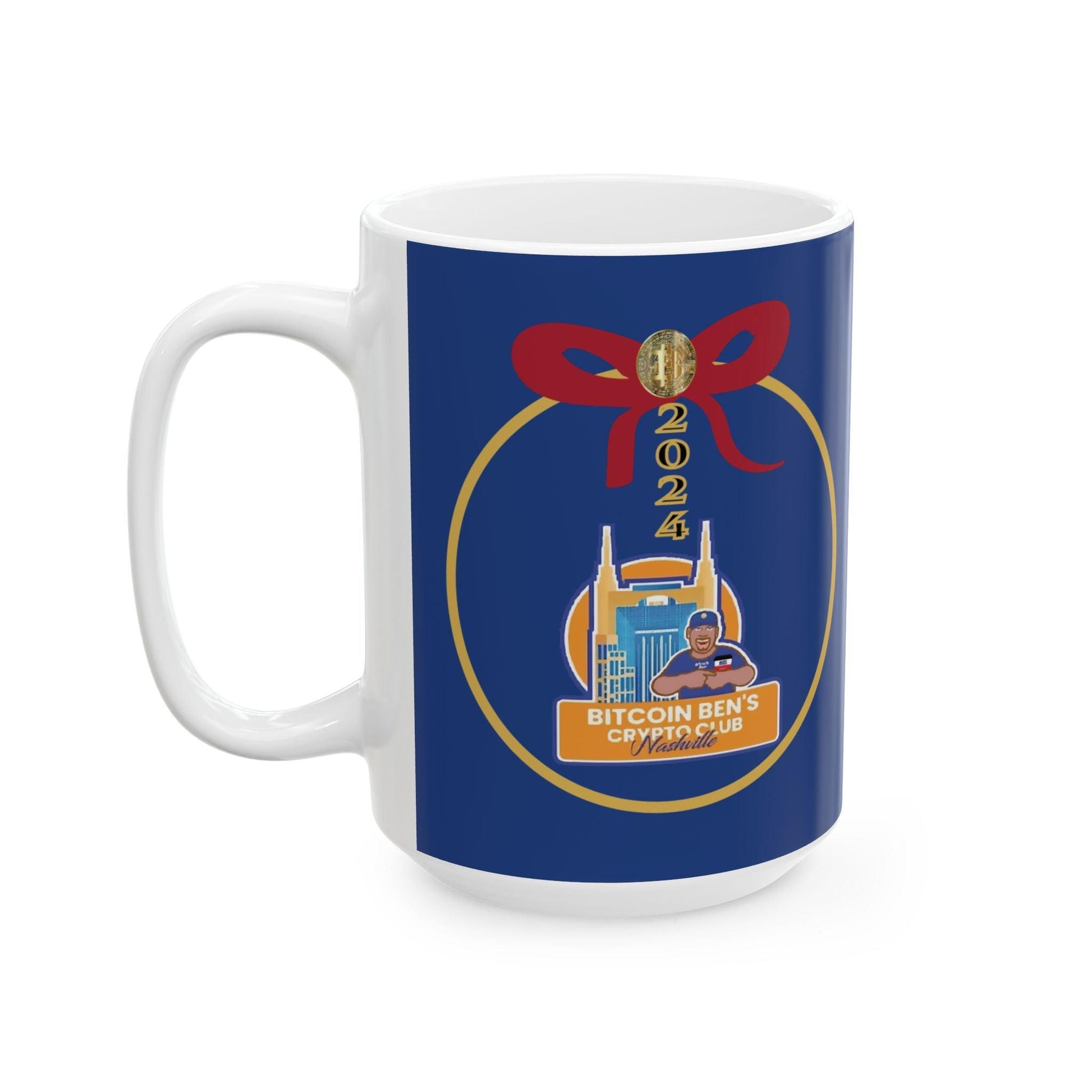 BBCC Nashville Christmas Ceramic Mug, (11oz, 15oz) - Miniaday Designs, LLC.
