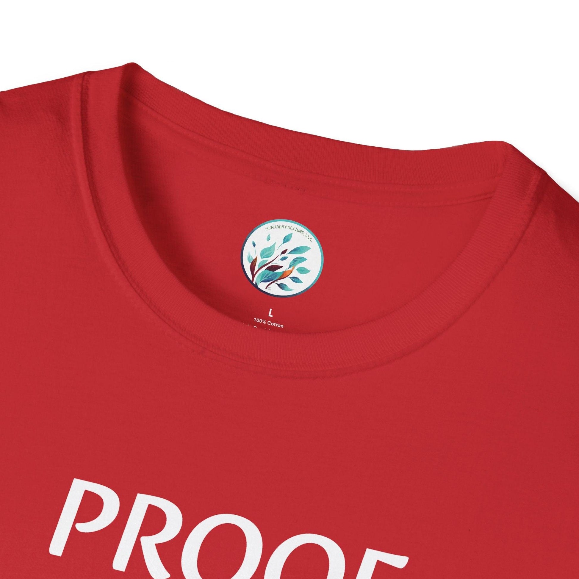 Bitcoin Ben Proof is an Illusion Unisex Softstyle T-Shirt - Miniaday Designs, LLC.