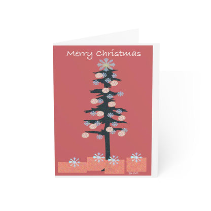 Merry Christmas with Packages Greeting Cards (1, 10, 30, and 50pcs) - Miniaday Designs, LLC.
