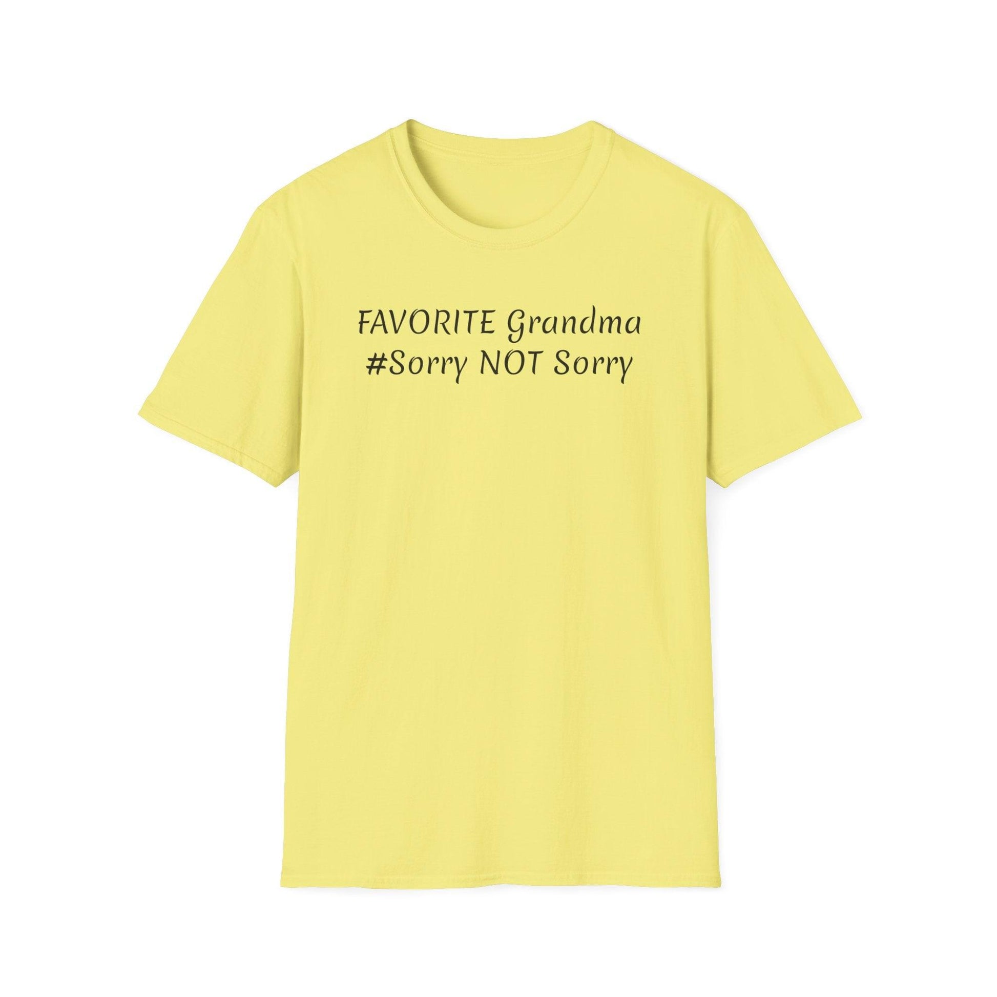 FAVORITE GRANDMA Unisex Softstyle T-Shirt - Miniaday Designs, LLC.