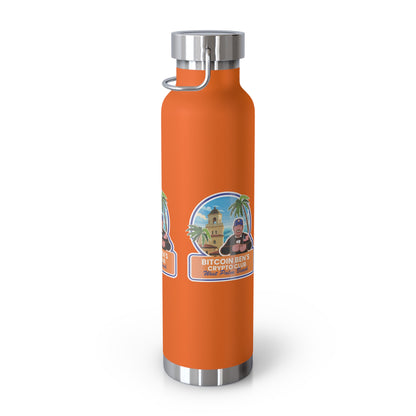 BBCC West Palm Beach Club Copper Vacuum Insulated Bottle, 22oz