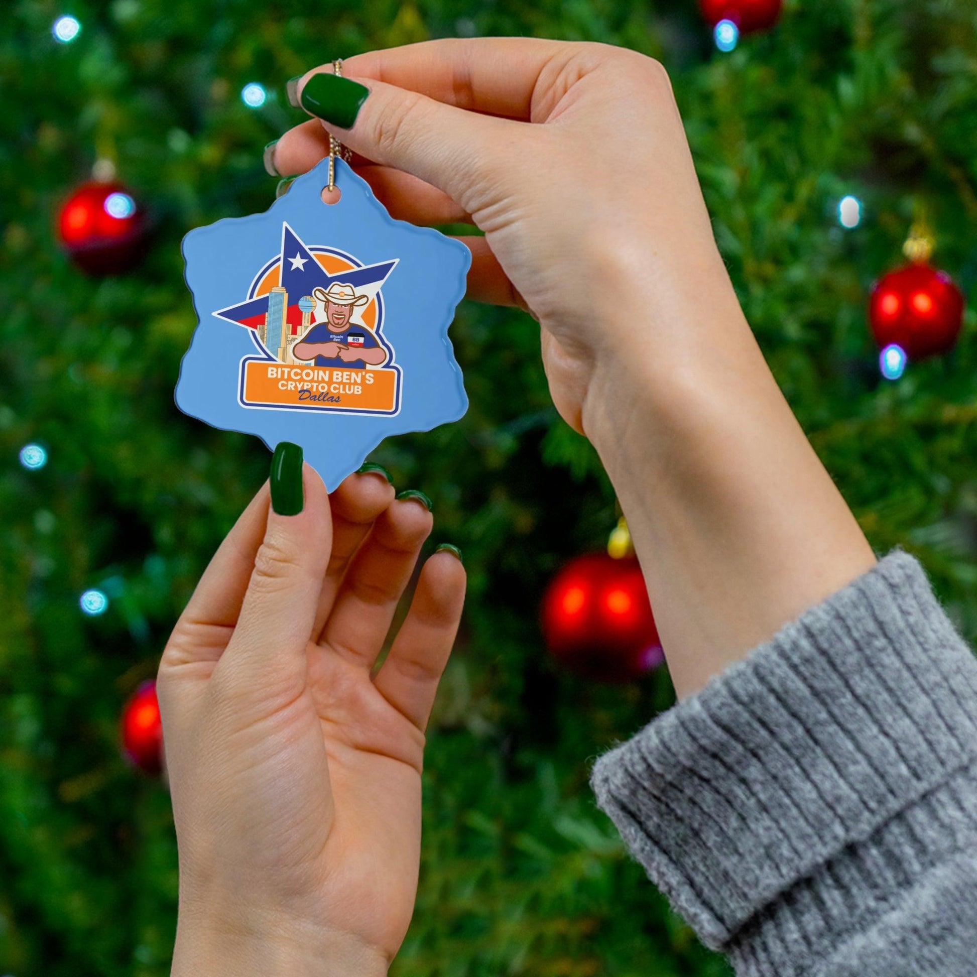BBCC Dallas Ceramic Ornament (1 Ornament) - Miniaday Designs, LLC.