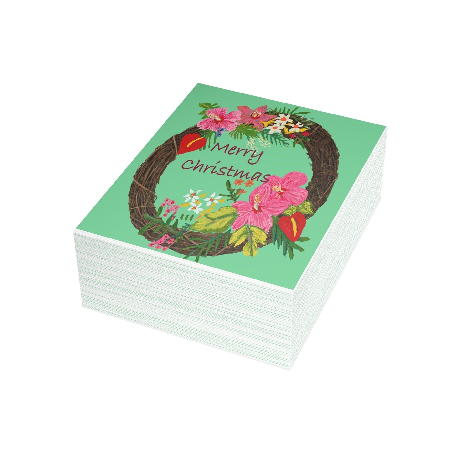 Miniaday Designs Tropical Christmas Postcard Bundles (envelopes included) - Miniaday Designs, LLC.