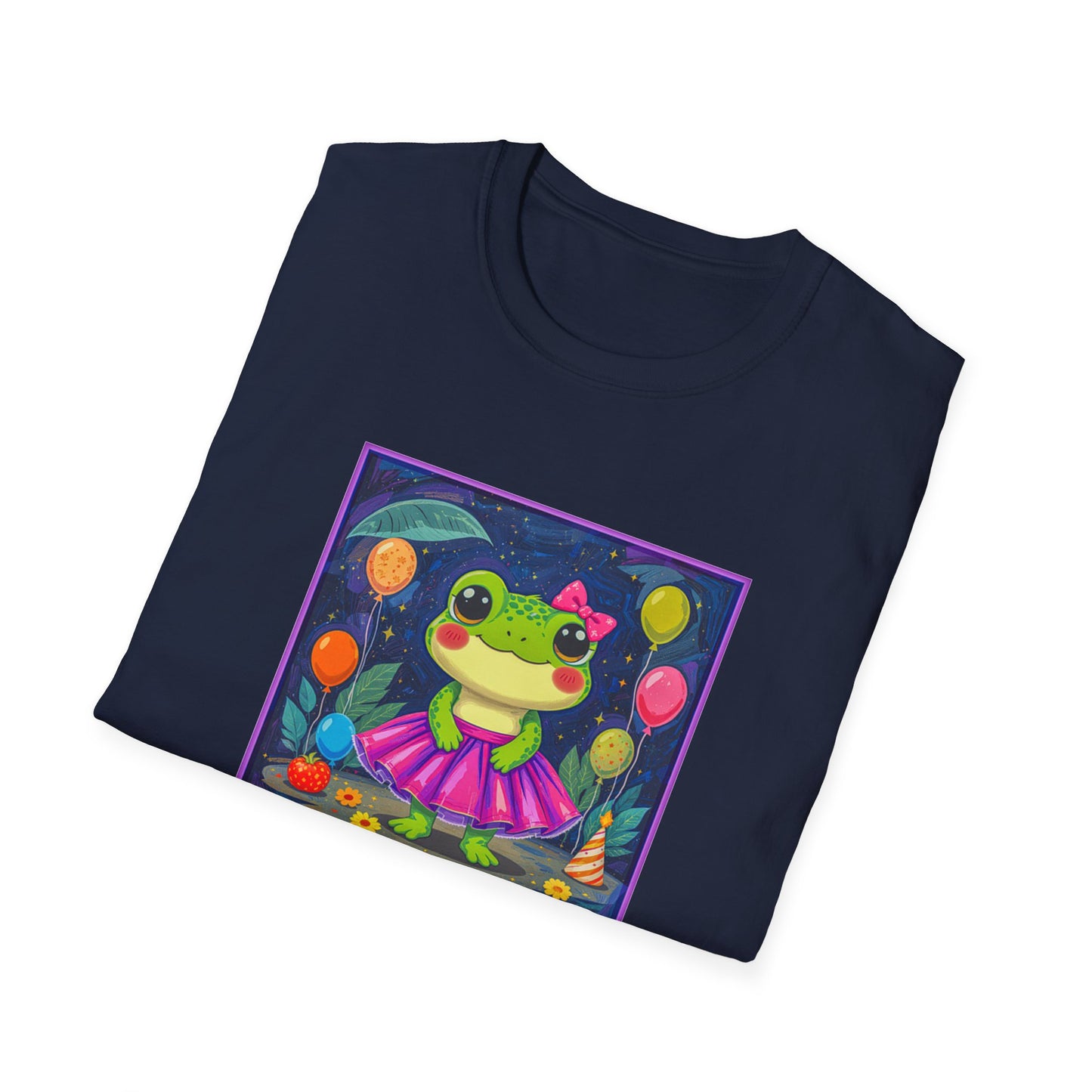 Happy Birthday Froggy Unisex Softstyle T-Shirt