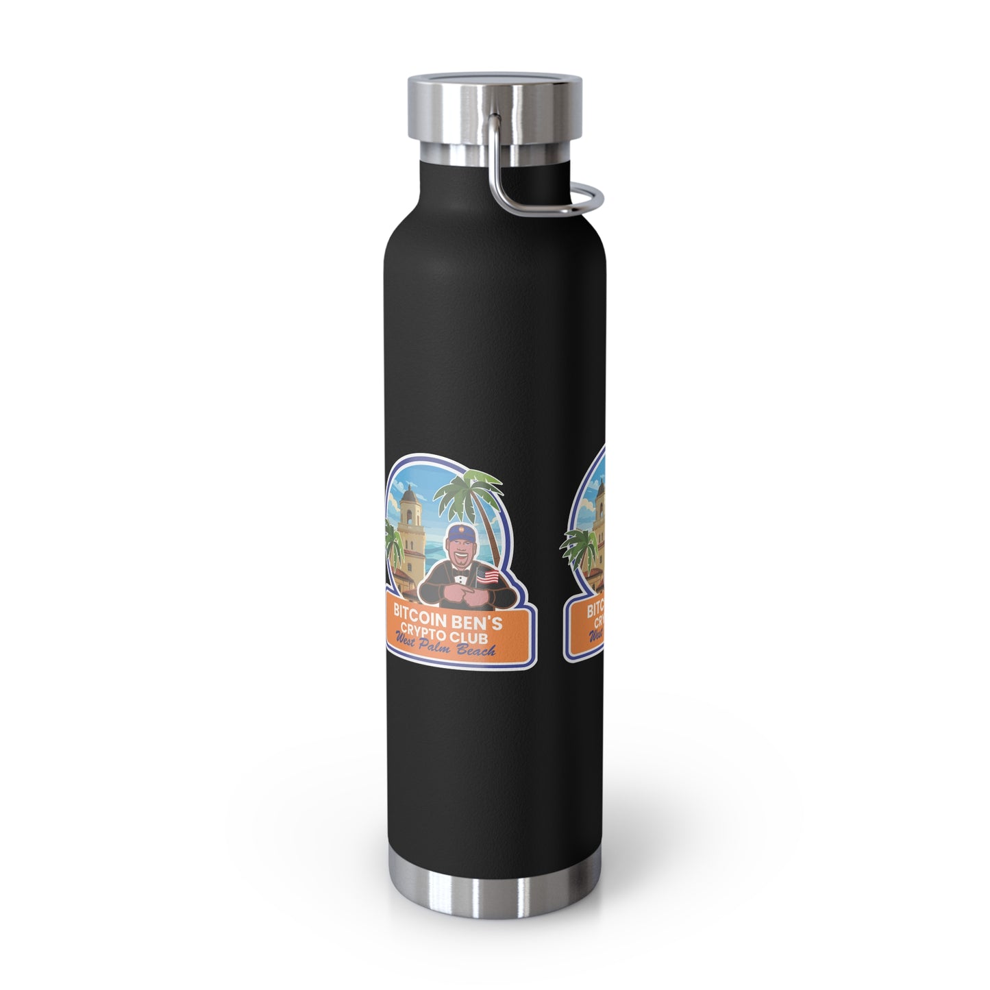 BBCC West Palm Beach Club Copper Vacuum Insulated Bottle, 22oz
