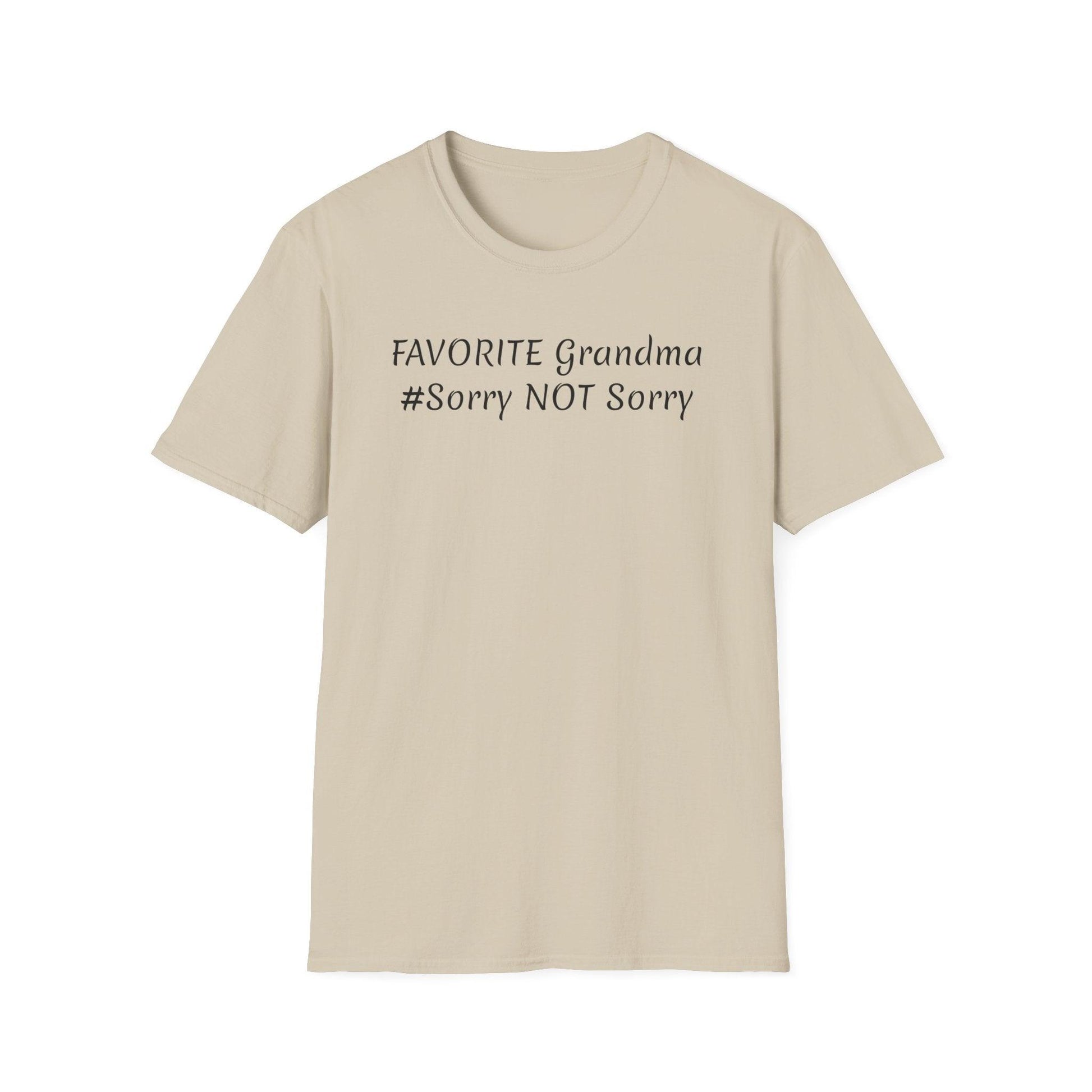 FAVORITE GRANDMA Unisex Softstyle T-Shirt - Miniaday Designs, LLC.