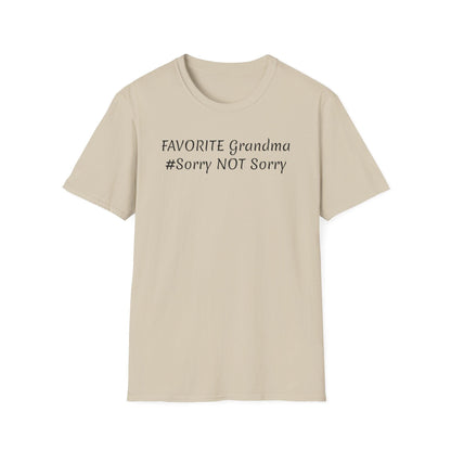 FAVORITE GRANDMA Unisex Softstyle T-Shirt - Miniaday Designs, LLC.