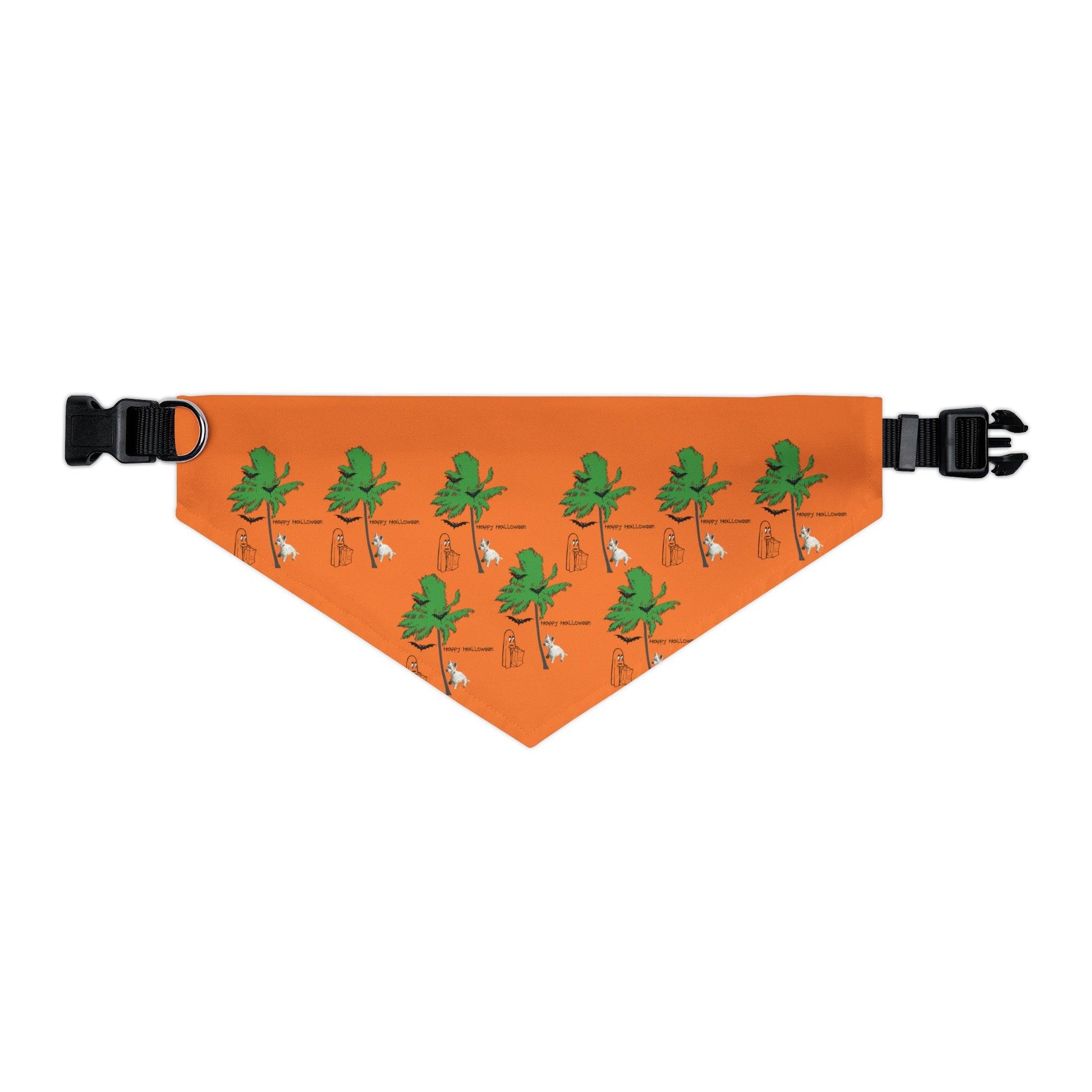 Miniaday Designs Westie Orange Pet Bandana Collar - Miniaday Designs, LLC.