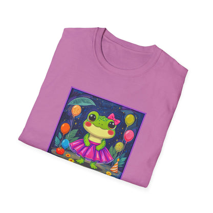 Happy Birthday Froggy Unisex Softstyle T-Shirt