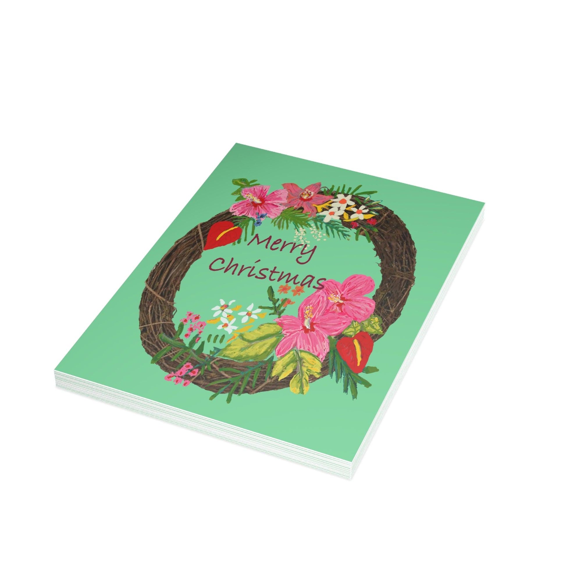 Miniaday Designs Tropical Christmas Postcard Bundles (envelopes included) - Miniaday Designs, LLC.