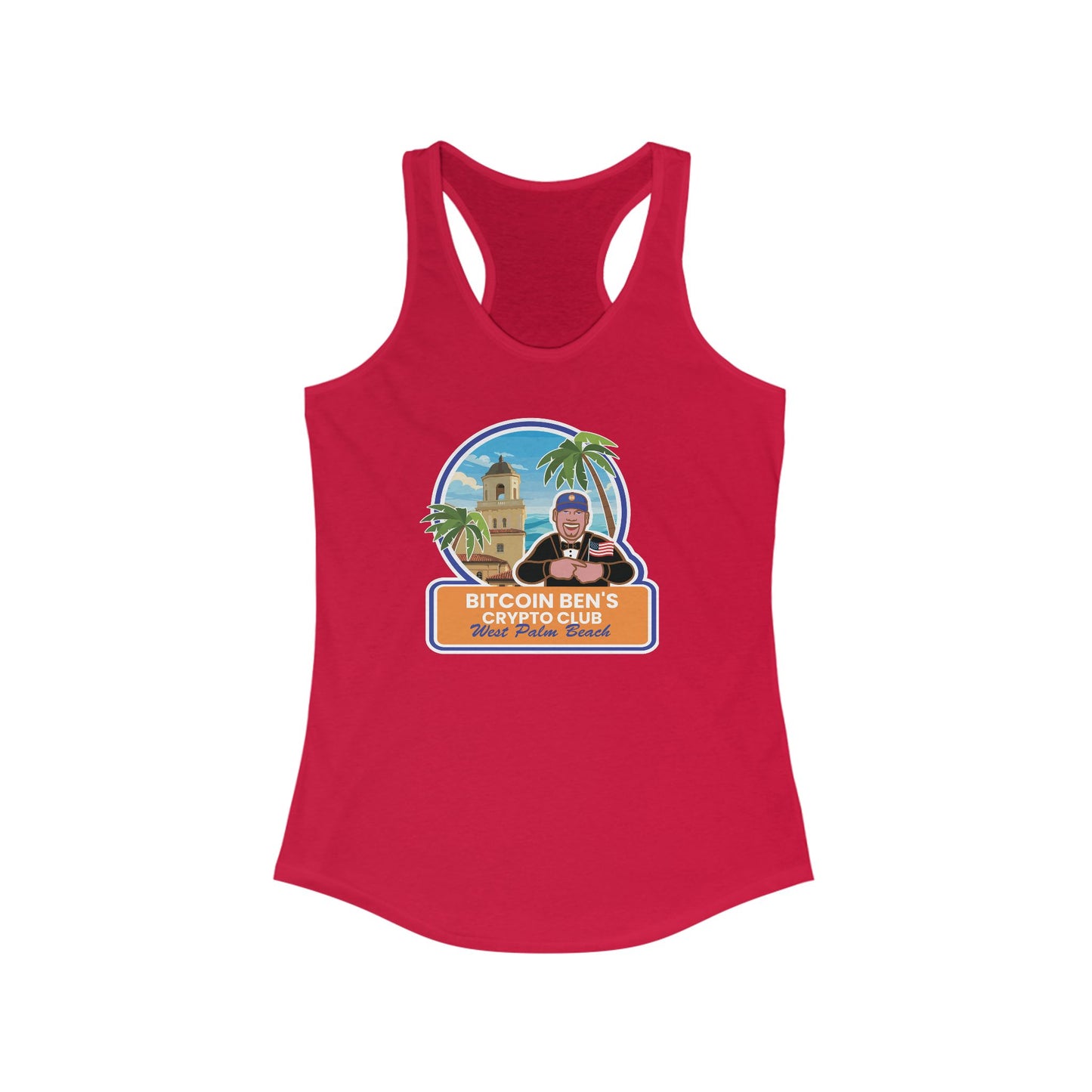 BBCC West Palm Beach Club Women's Ideal Racerback Tank