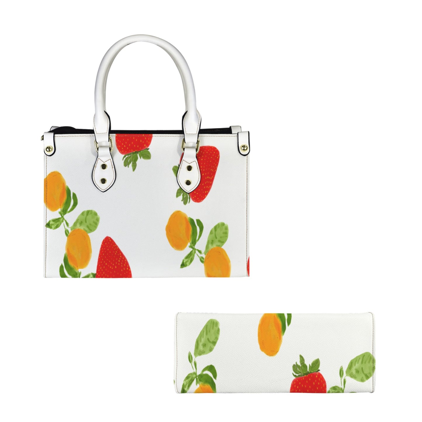 Farmstand Fruit Designer Handbag | Structured Everyday Shoulder Bag