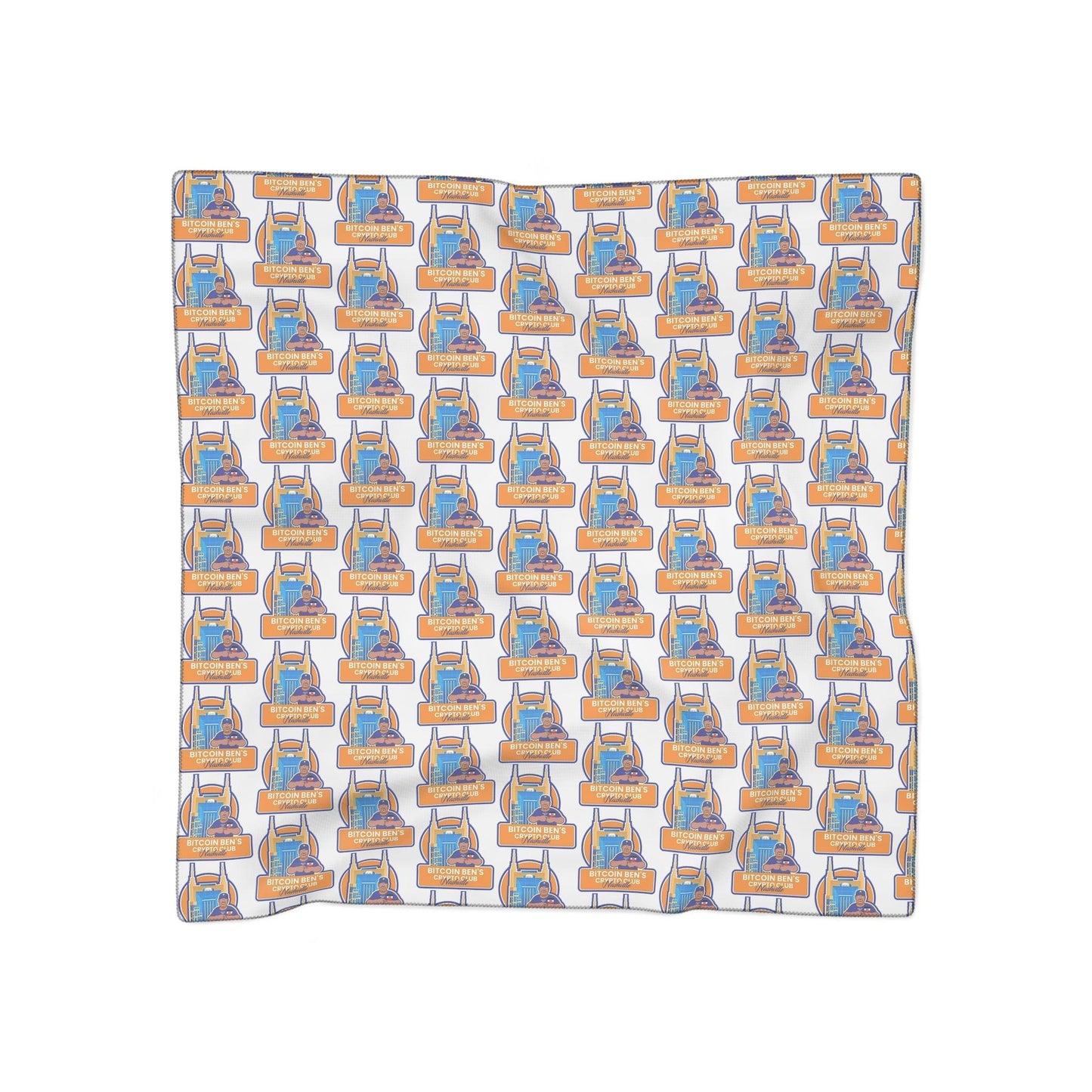 Miniaday Designs Bitcoin Ben Nashville Club Poly Scarf 2 Types - Miniaday Designs, LLC.