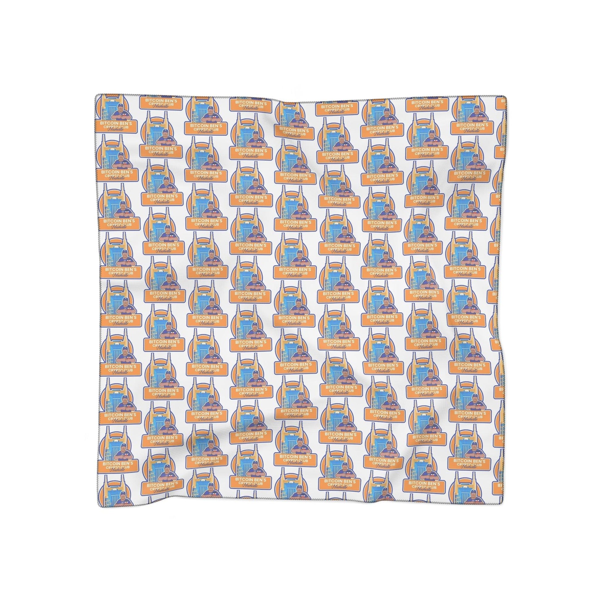 Miniaday Designs Bitcoin Ben Nashville Club Poly Scarf 2 Types - Miniaday Designs, LLC.