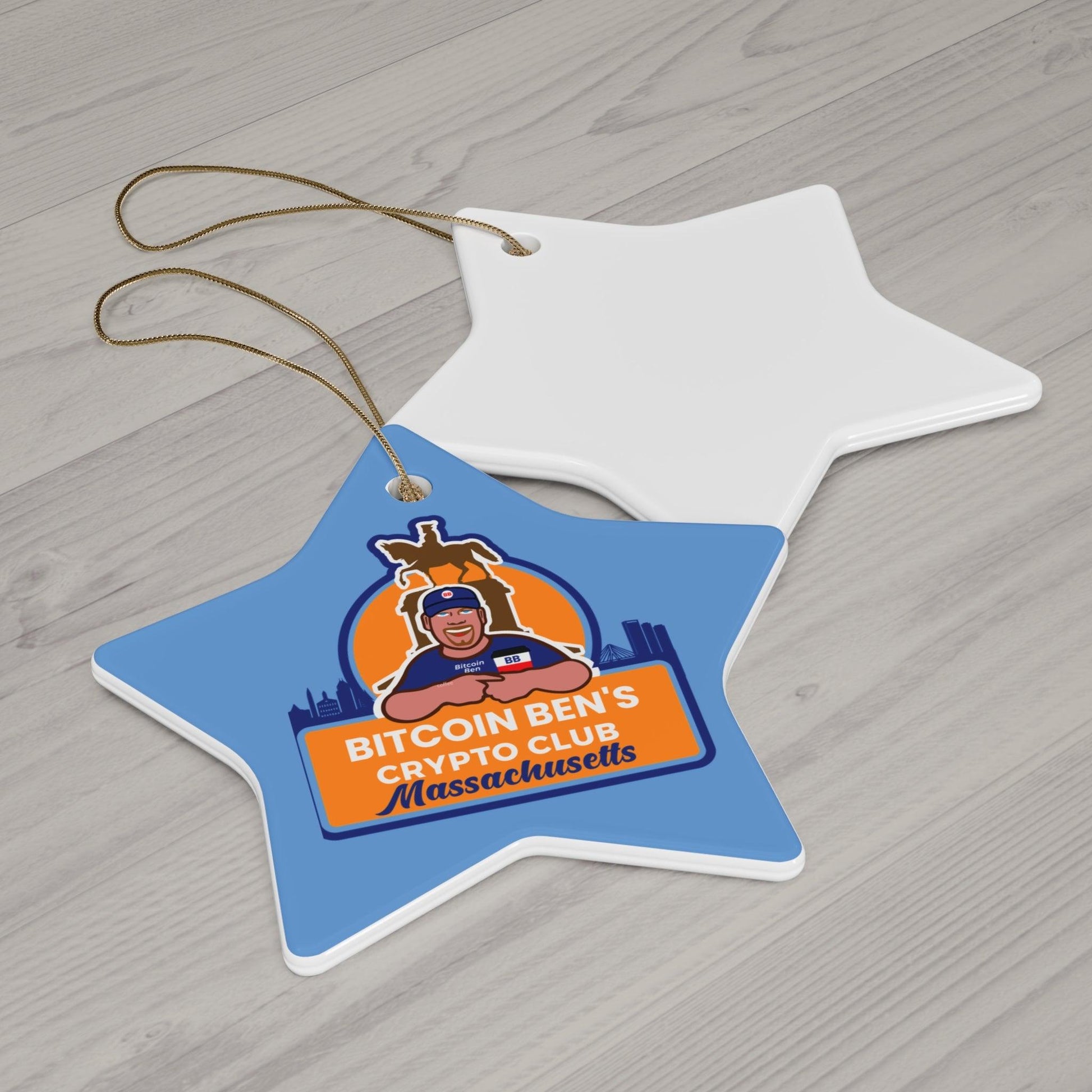 BBCC Massachusetts Ceramic Ornament (1 Ornament) - Miniaday Designs, LLC.