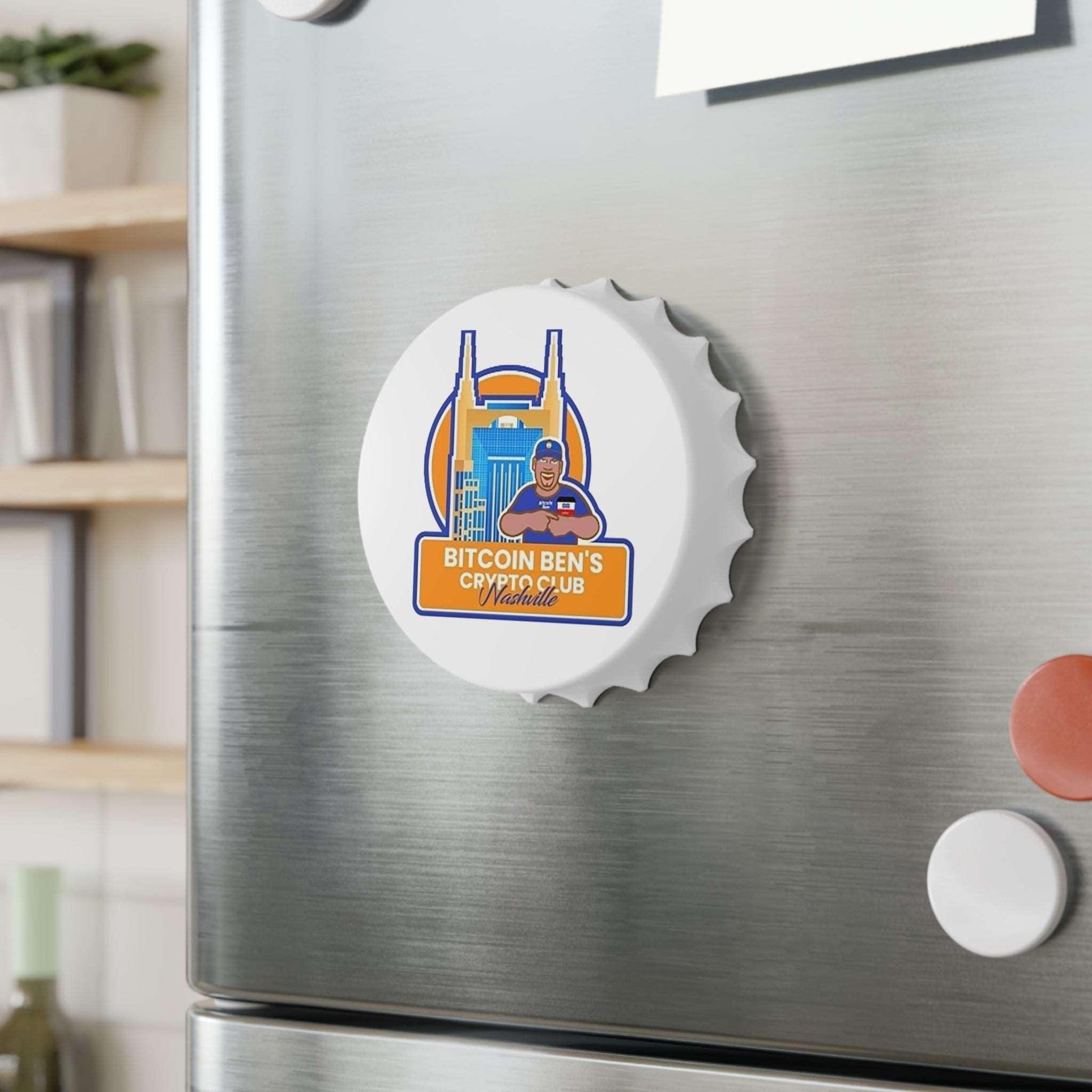 Bitcoin Ben Nashville Bottle Opener - Miniaday Designs, LLC.