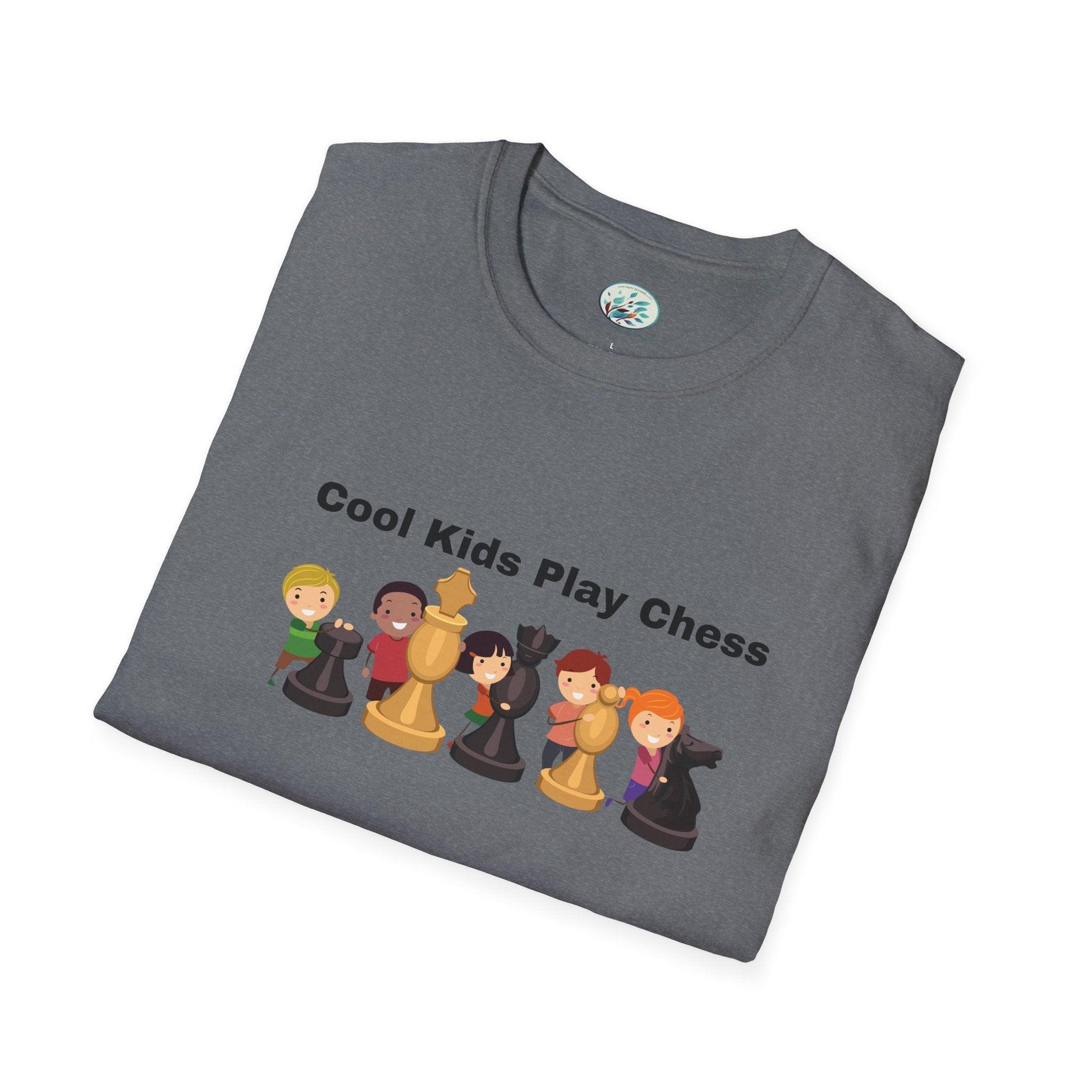 Cool Kids Play Chess Unisex Softstyle T-Shirt Men's Size - Miniaday Designs, LLC.