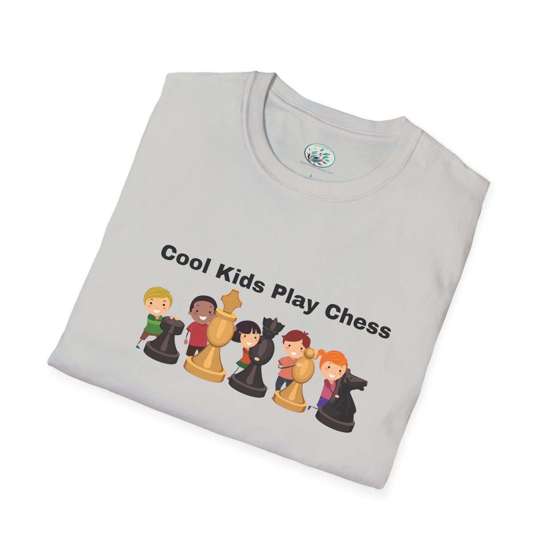 Cool Kids Play Chess Unisex Softstyle T-Shirt Men's Size - Miniaday Designs, LLC.