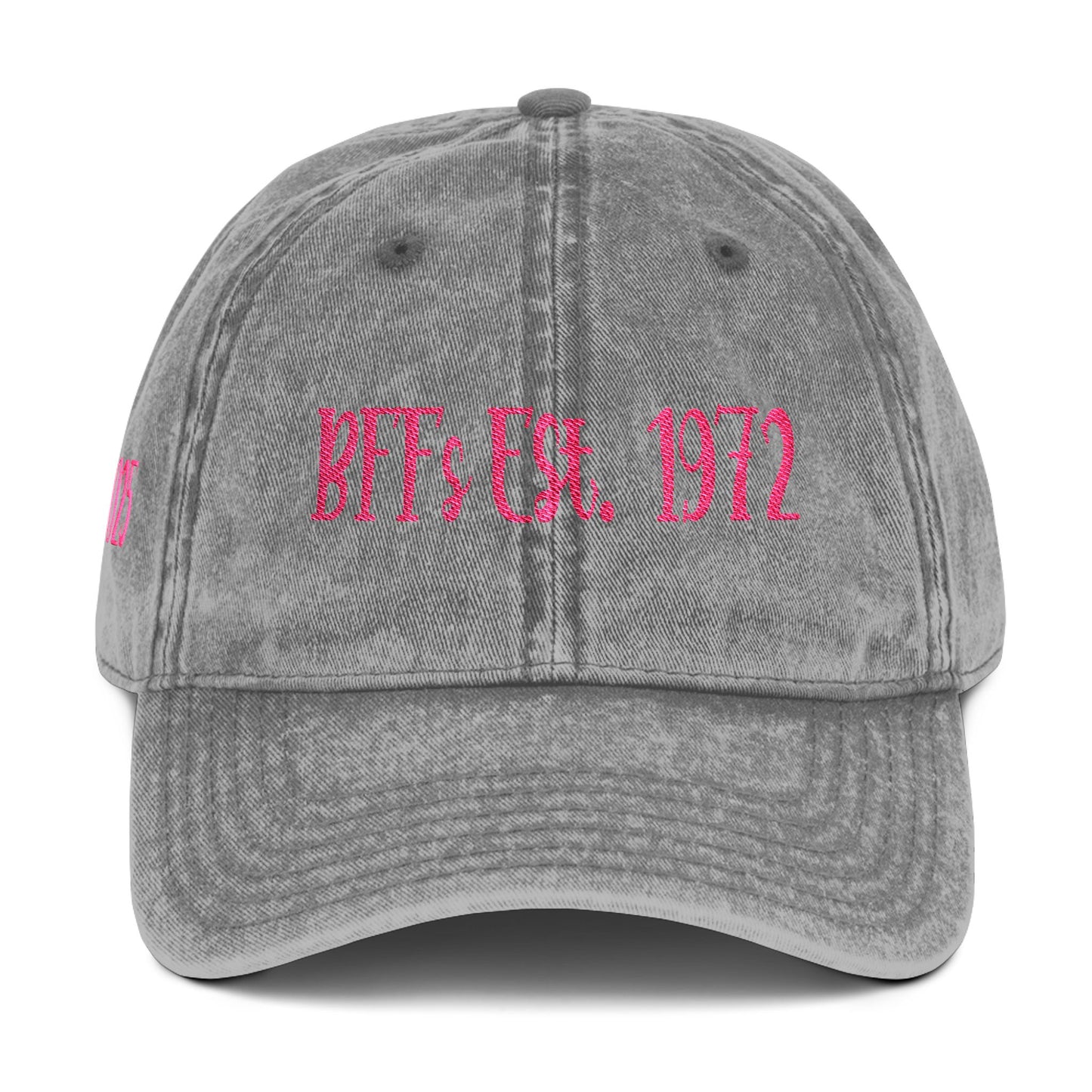 BFF 4.5" x 1.6" Length and Height Haystack 2025 Vintage Cap (Embroidery)