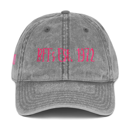 BFF 4.5" x 1.6" Length and Height Haystack 2025 Vintage Cap (Embroidery)