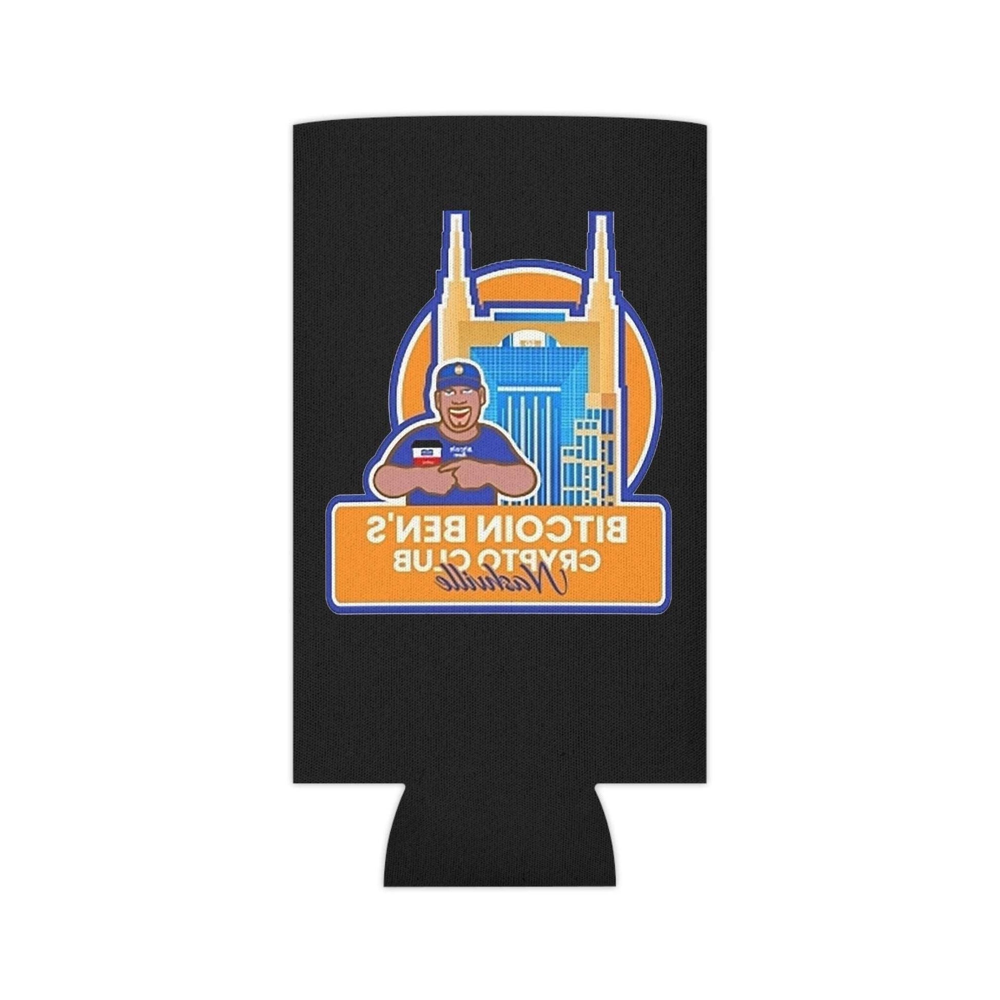 Bitcoin Ben Nashville Club Can Cooler - Miniaday Designs, LLC.